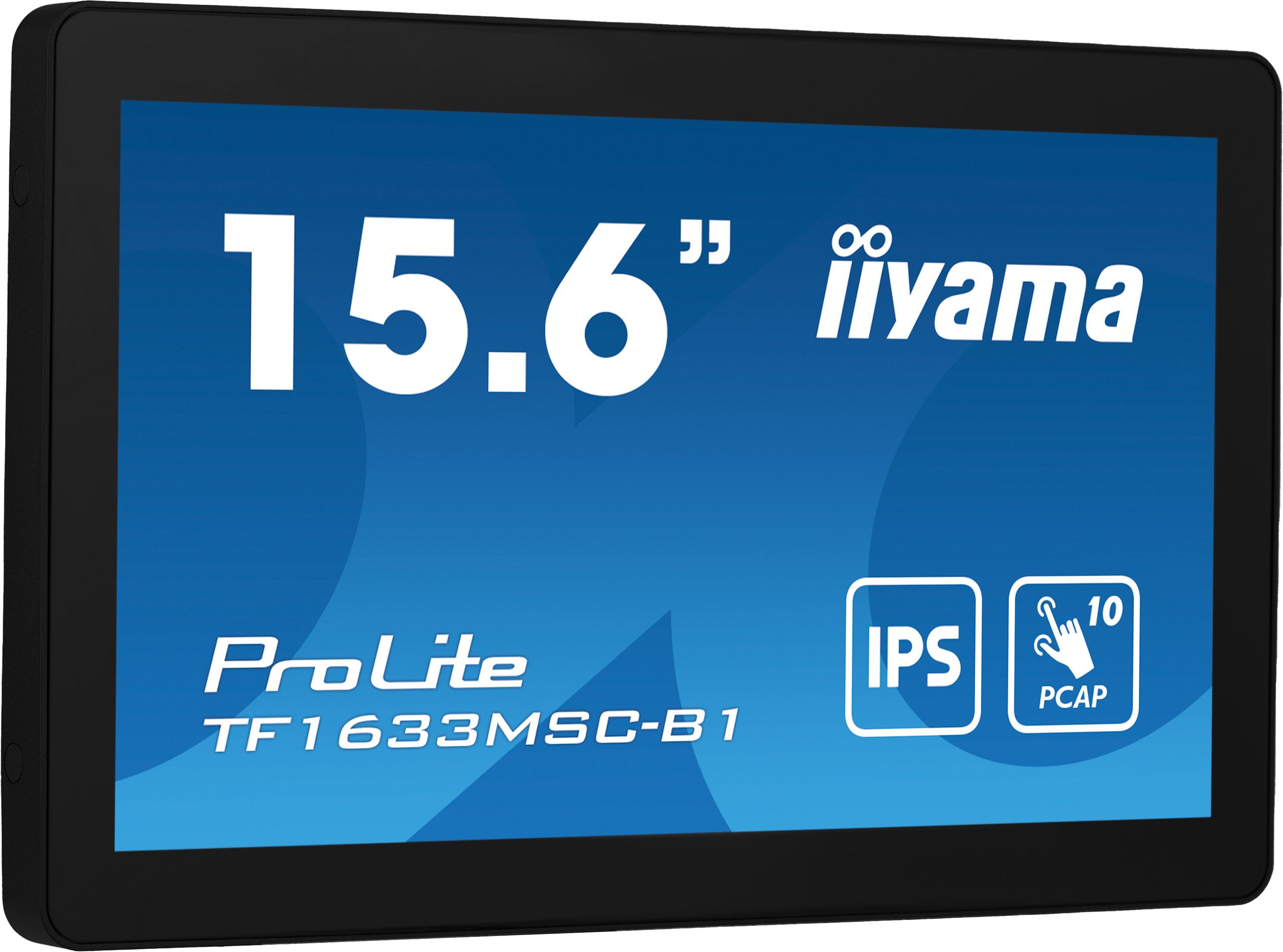 iiyama ProLite TF1633MSC-B1 computer monitor 39.6 cm [15.6] 1920 x 1080 pixels Full HD Touchscreen Black (iiyama ProLite TF1633MSC-B1 computer monitor 15.6')
