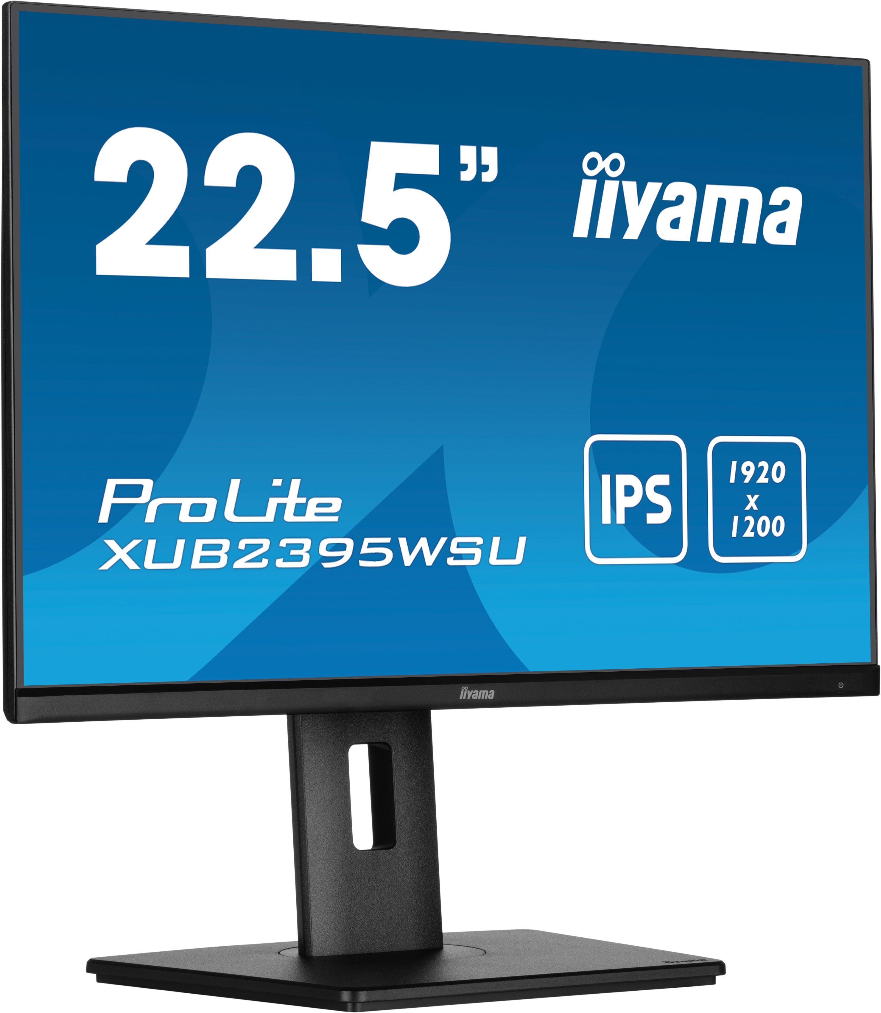 iiyama ProLite XUB2395WSU-B5 computer monitor 57.1 cm [22.5] 1920 x 1200 pixels WUXGA LED Black (23 XUB2395WSU-B5 Monitor - 23 Black LED Monitor WUXGA Height Adjustable VGA DisplayPort USB and HDMI)