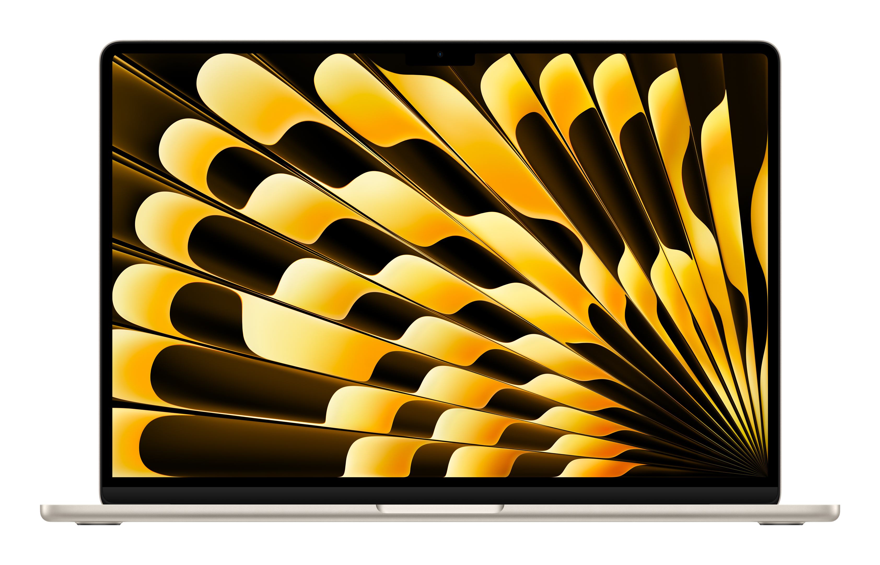Apple MacBook Air Apple M M3 Laptop 38.9 cm [15.3] 8 GB 256 GB SSD Wi-Fi 6E [802.11ax] macOS Sonoma Beige (MACBOOK AIR M3 8C CPU 10C GPU - 15IN 8GB 256GB STARLIGHT)