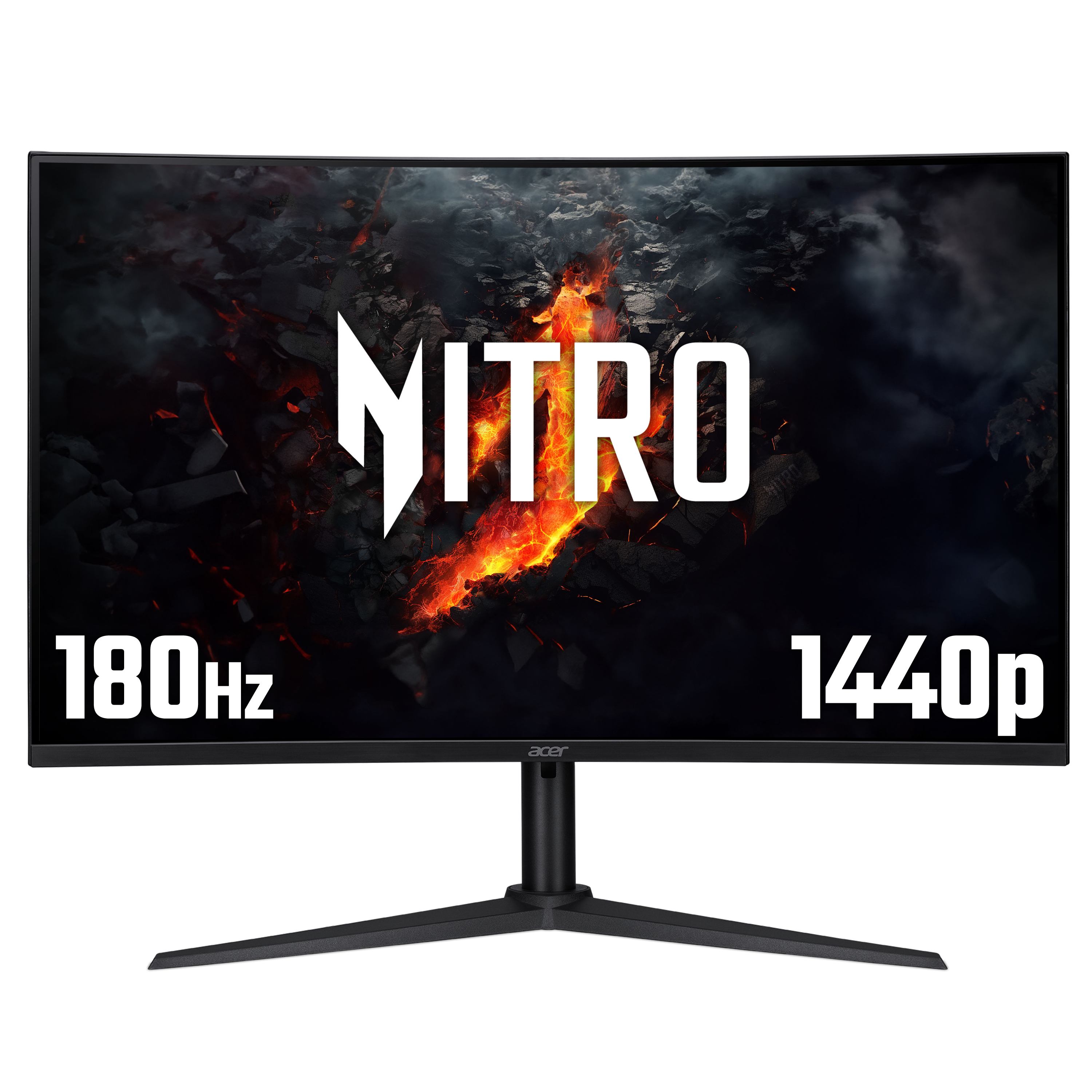 Acer NITRO XZ2 Nitro XZ322QUV3 curved gaming monitor - 31.5, 1500R, Quad HD, 180Hz, 1ms, FreeSync, DisplayHDR 400, HDMI & DP (NITROXZ322QUV3BMIIPHX 31.5IN CRV QHD)