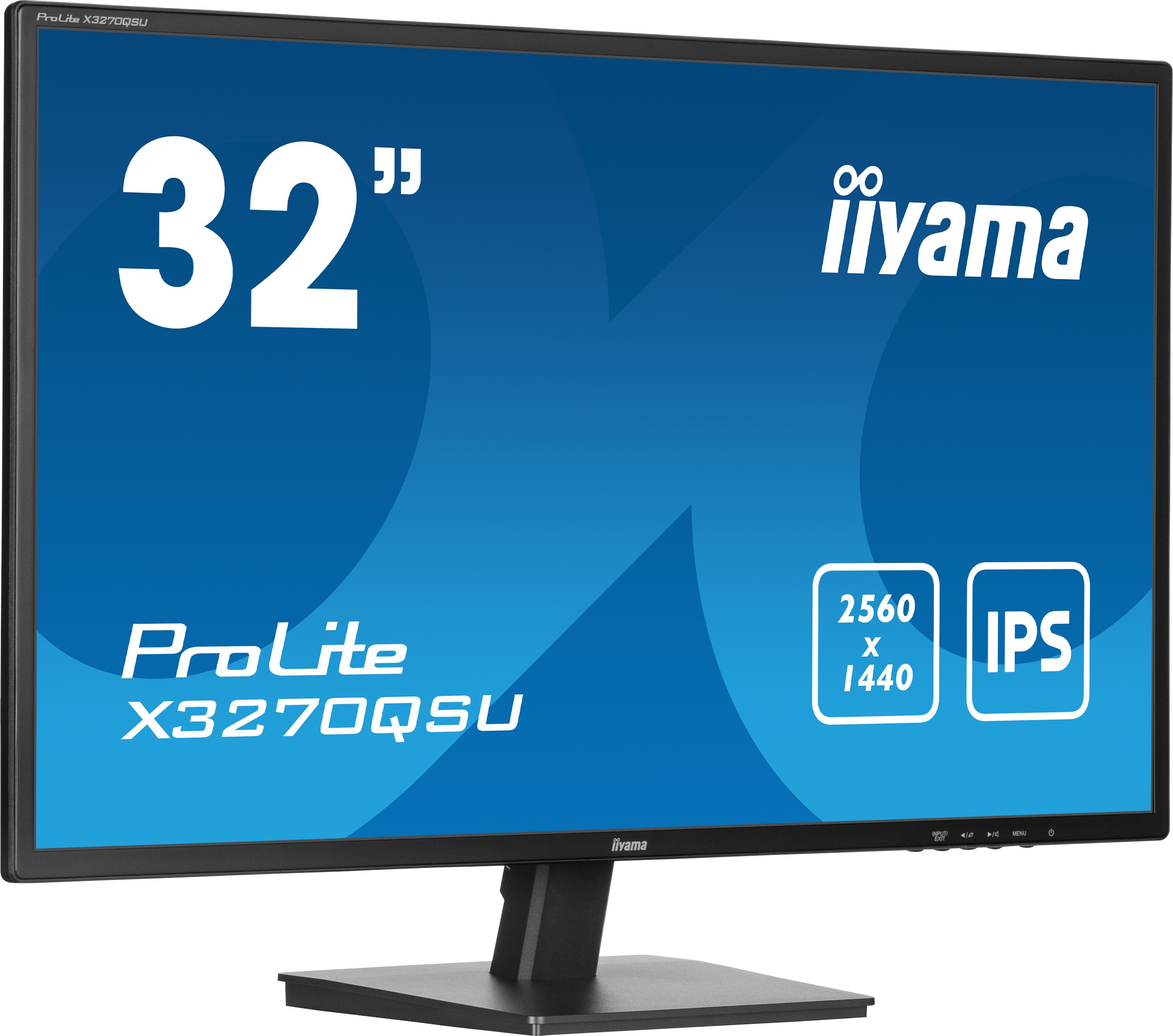 iiyama ProLite X3270QSU-B1 computer monitor 80 cm [31.5] 2560 x 1440 pixels Wide Quad HD LED Black (32 PROLITE X3270QSU-B1 Monitor - 32 Black LED Monitor DisplayPort and HDMI)
