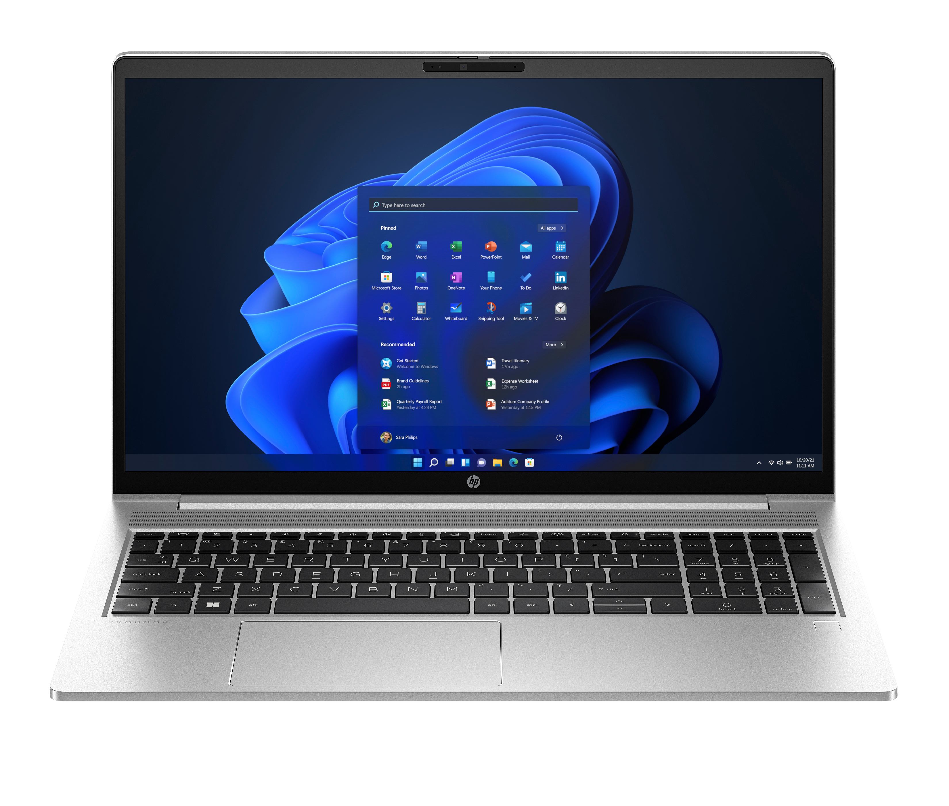 HP ProBook 455 G10 AMD Ryzen™ 5 7530U Laptop 39.6 cm [15.6] Full HD 8 GB DDR4-SDRAM 256 GB SSD Wi-Fi 6E [802.11ax] Windows 11 Pro Silver (HP 15.6 7530U W11P 455 G10 9Y6R9AT#ABU)