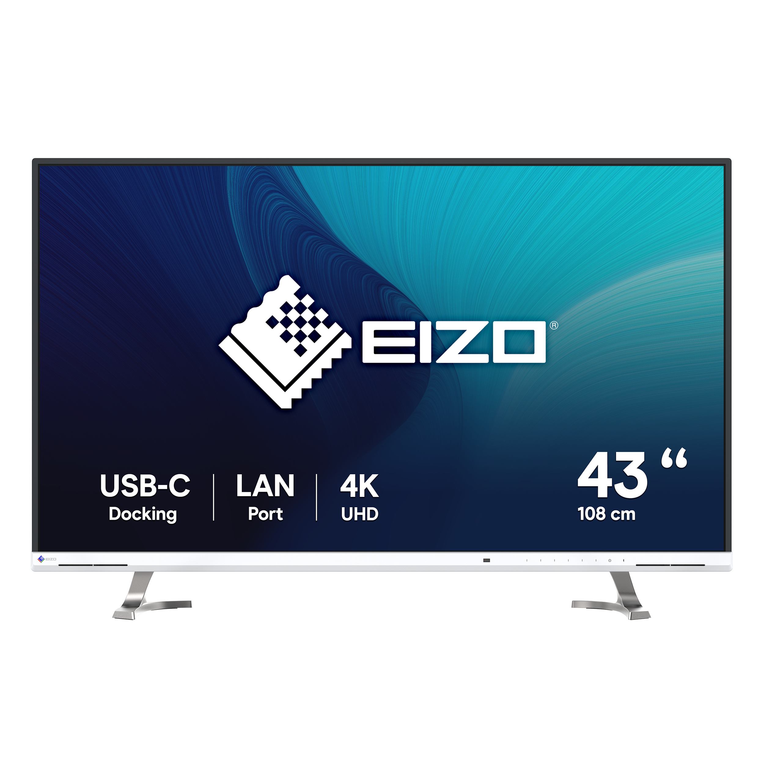 EIZO FlexScan EV4340X-WT computer monitor 108 cm [42.5] 3840 x 2160 pixels 4K Ultra HD LCD White (EIZO FlexScan EV4340X-WT skærm - LED b)