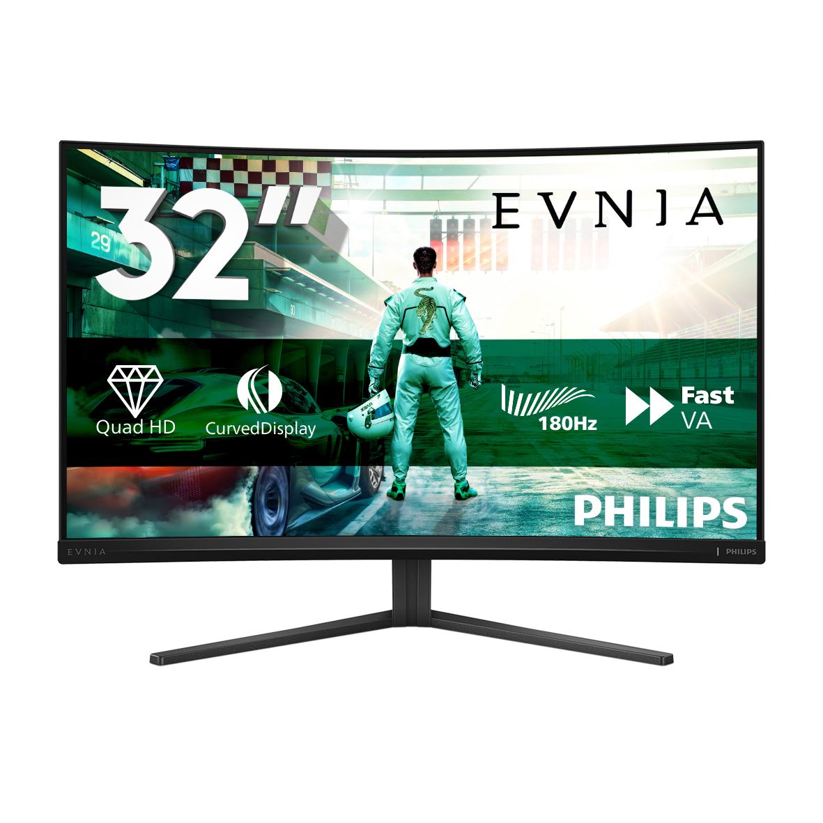 Philips Evnia 32M2C3500L/00 computer monitor 80 cm [31.5] 2560 x 1440 pixels Quad HD LCD Black (0L/00 Computer Monitor 80 Cm - [31.5] 2560 X 1440 Pixels - Quad Hd Lcd Black - Warranty: 12M)