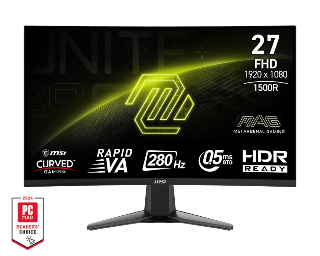 MSI MAG 276CXF computer monitor 68.6 cm [27] 1920 x 1080 pixels Full HD LCD Black (MSI 27 MAG 276CXFDE [null cm [null Zol)