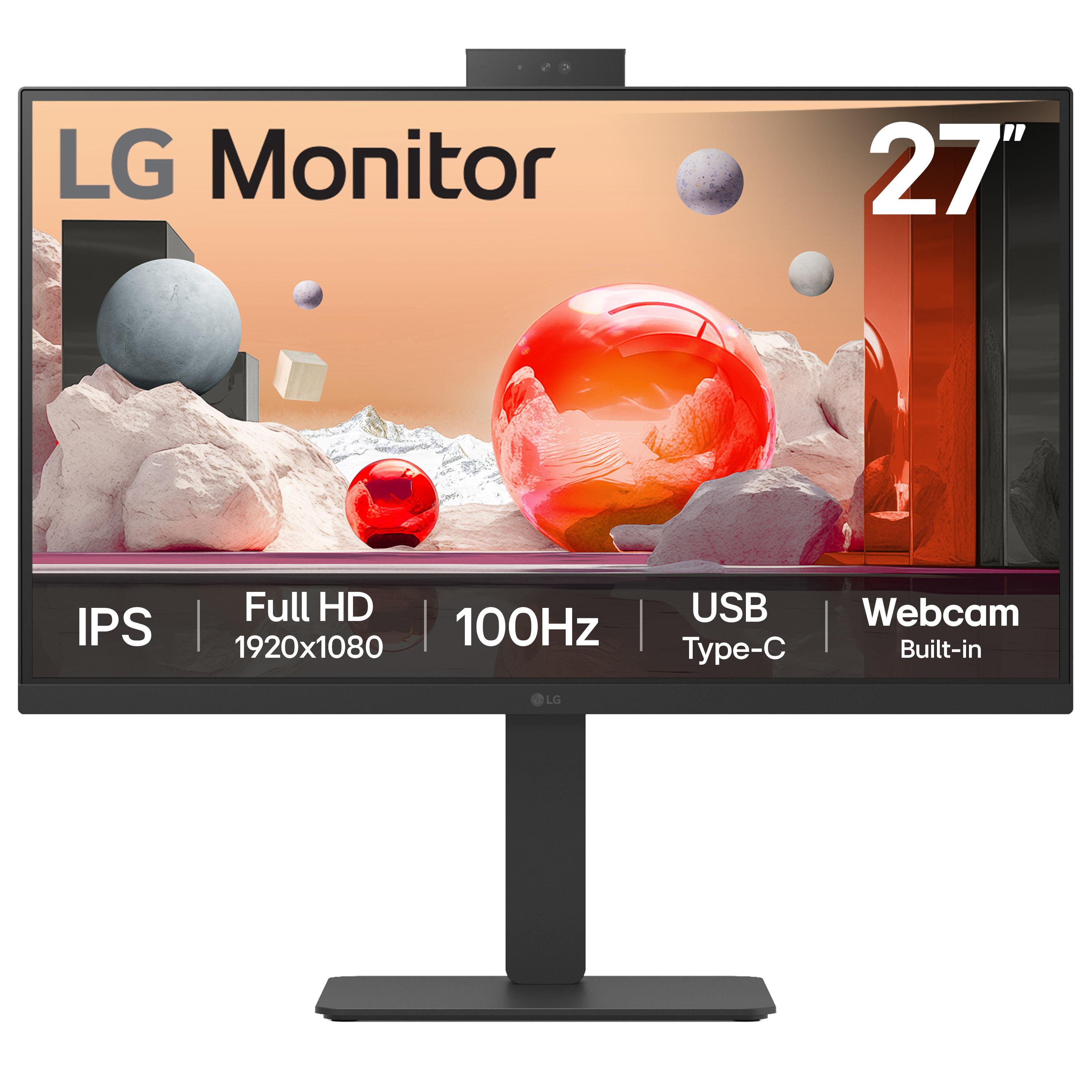 LG 27BA850-B.AEK computer monitor 68.6 cm [27] 1920 x 1080 pixels Full HD Black (27IN 27BA850-B.AEK LG IPS - MONITOR 1920X1080 16:9 5MS 1300:)