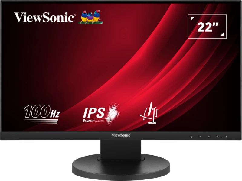 Viewsonic VG Series VG2208A computer monitor 55.9 cm [22] 1920 x 1080 pixels Full HD LED Black (Viewsonic VG Series VG2208A LED Monitor 22 Inch With USB Hub, 1920 x 1080, Full HD Black, 100Hz, 5ms, HDMI, DisplayPort, Height-Adjustable)