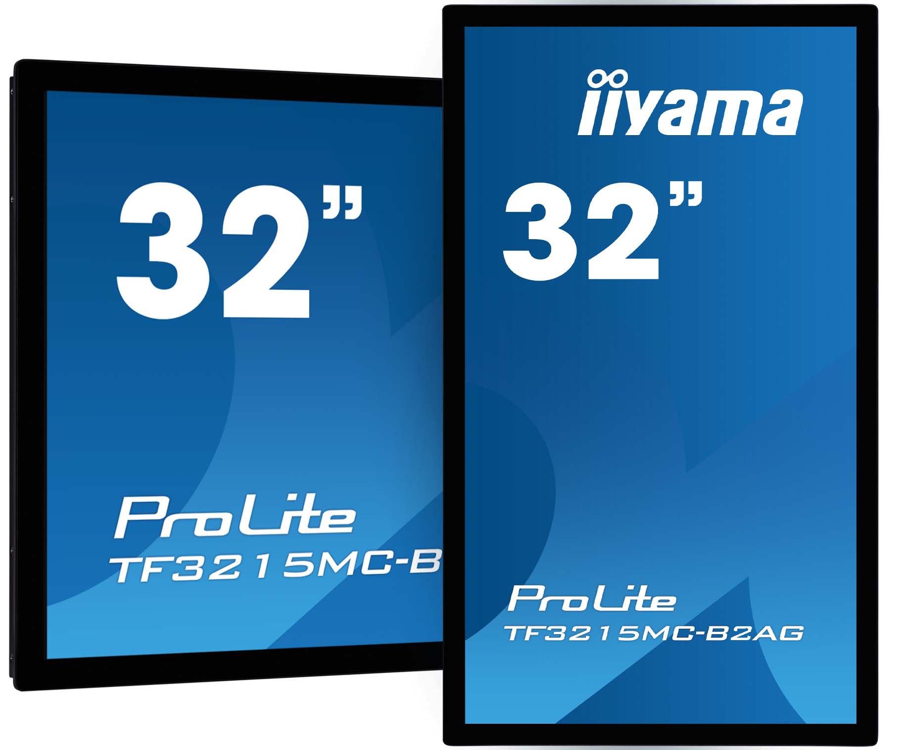 iiyama ProLite TF3215MC-B2AG computer monitor 80 cm [31.5] 1920 x 1080 pixels Full HD LED Touchscreen Kiosk Black (32 Prolite TF3215MC-B2AG Monitor - 32 Black Interactive Display Full HD 500 cd/m2 24/7 VGA DisplayPort and HDMI)