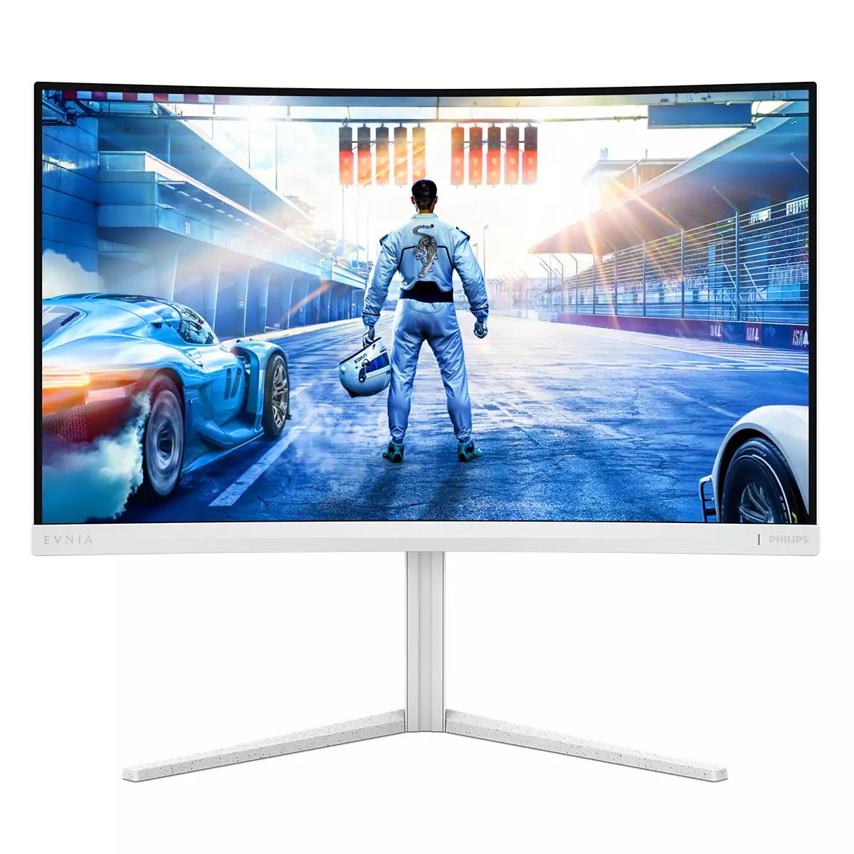 Philips Evnia 5000 27M2C5501/00 computer monitor 68.6 cm [27] 2560 x 1440 pixels Quad HD LCD White (Philips 68.5cm [27.0] 27M2C5501 16:09 2xHDMI+DP Curved wh.)