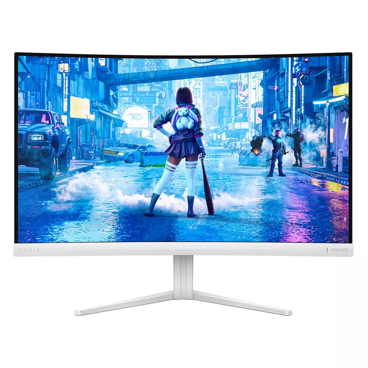 Philips Evnia 5000 27M2C5201L/00 computer monitor 68.6 cm [27] 1920 x 1080 pixels Full HD LCD White (Philips Evnia 5000 27M2C5201L - LED monitor - gaming - curved - 27 - 1920 x 1080 Full HD [1080p] @ 180 Hz - Fast VA - 3000:1 - HDR10 - 0.5 ms - 2xHDMI, DisplayPort - white)
