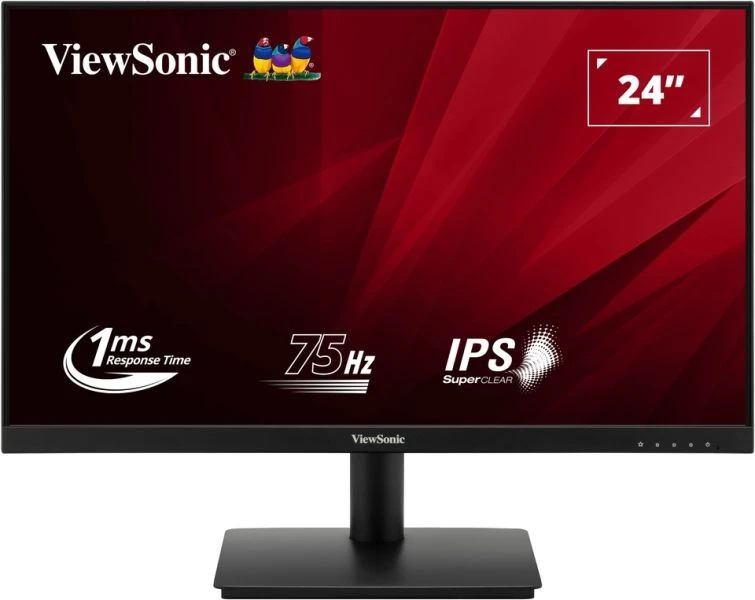 Viewsonic VA VA240-H-2 computer monitor 60.5 cm [23.8] 1920 x 1080 pixels Full HD LED Black (Viewsonic VA240-H-2 24 Inch IPS Monitor, Full HD, VGA, HDMI, 75Hz, 1ms, VESA, Tilt)