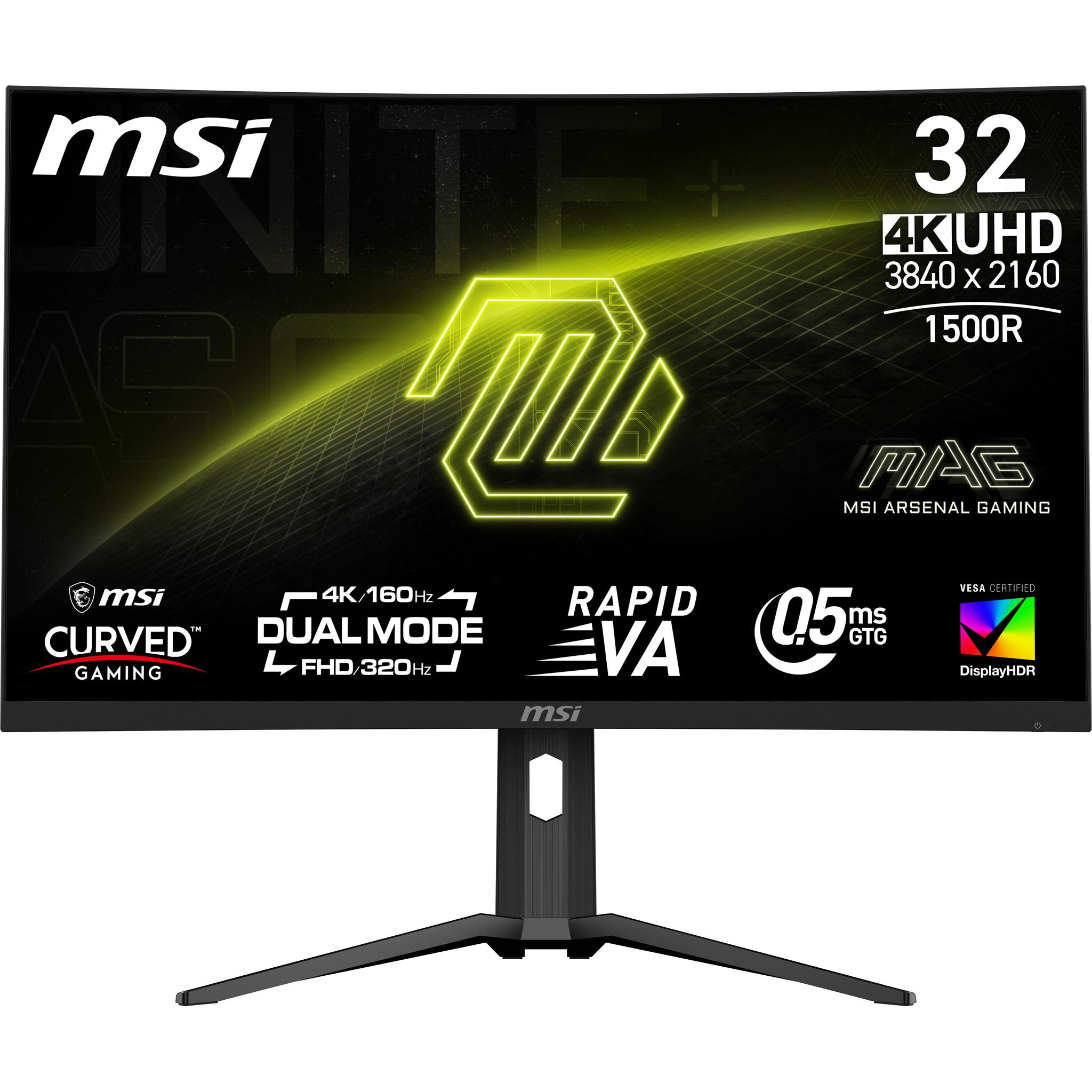 MSI MAG 321CUPDF computer monitor 80 cm [31.5] 3840 x 2160 pixels 4K Ultra HD LCD Black (31,5[80cm]TFT MSI MAG 321CUPDFDE Curve)