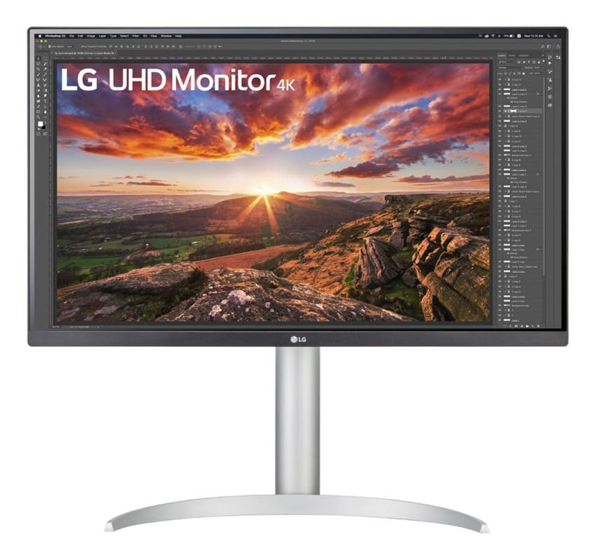 LG 27UP850K-W computer monitor 68.6 cm [27] 3840 x 2160 pixels 4K Ultra HD LED Silver, White (27IN IPS 3840X2160 16:9 5MS - 1200:1 HDMI/DISPLAYPORT/USB C)
