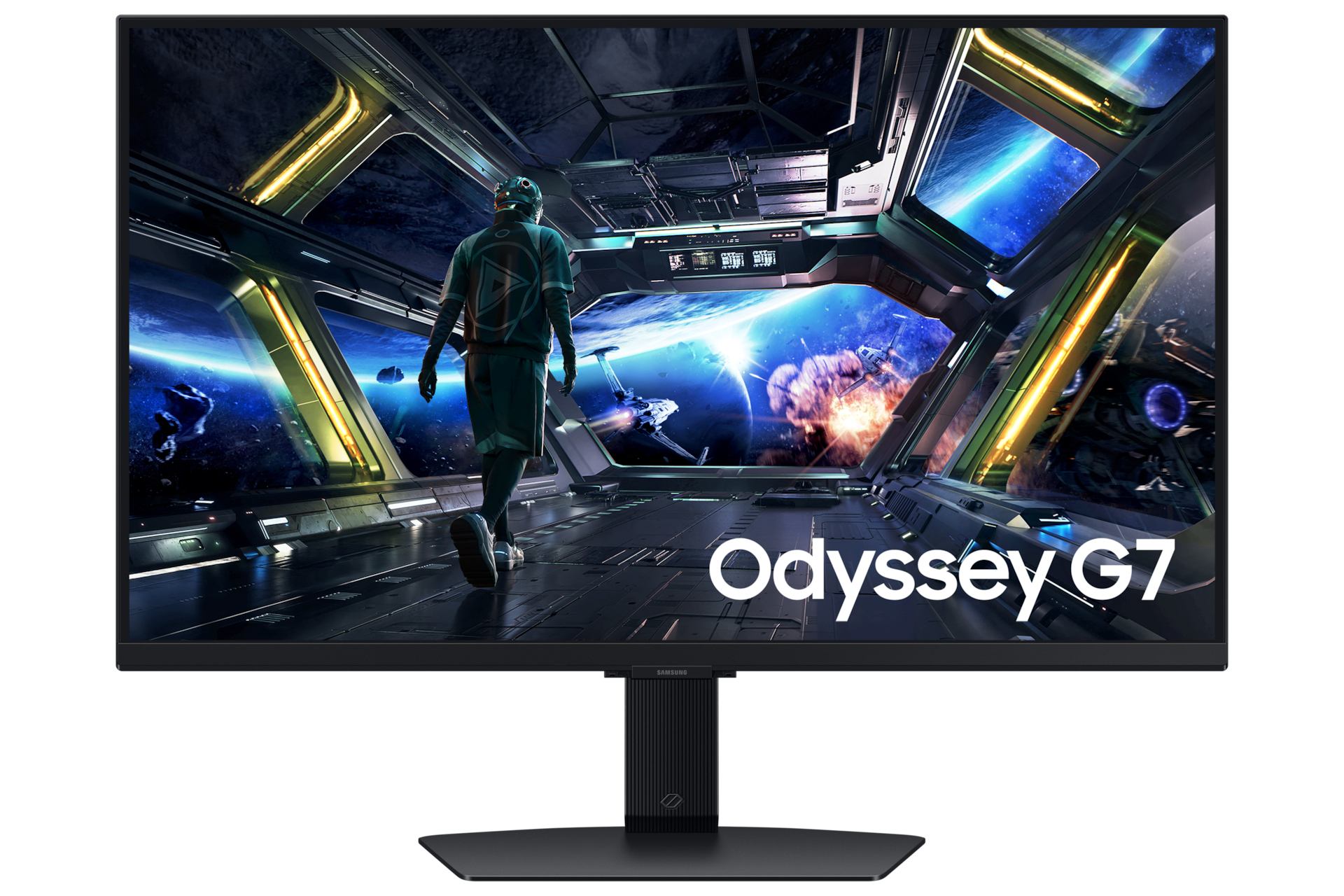Samsung 27 G70D 144Hz Odyssey Smart Gaming Monitor (Samsung Odyssey G7 S27DG702EU - G70D Series - LED monitor - Smart - gaming - 27 - 3840 x 2160 4K UHD [2160p] @ 144 Hz - Fast IPS - 350 cd/m² - 1000:1 - DisplayHDR 400 - 1 ms - 2xHDMI, DisplayPort - speakers - black)