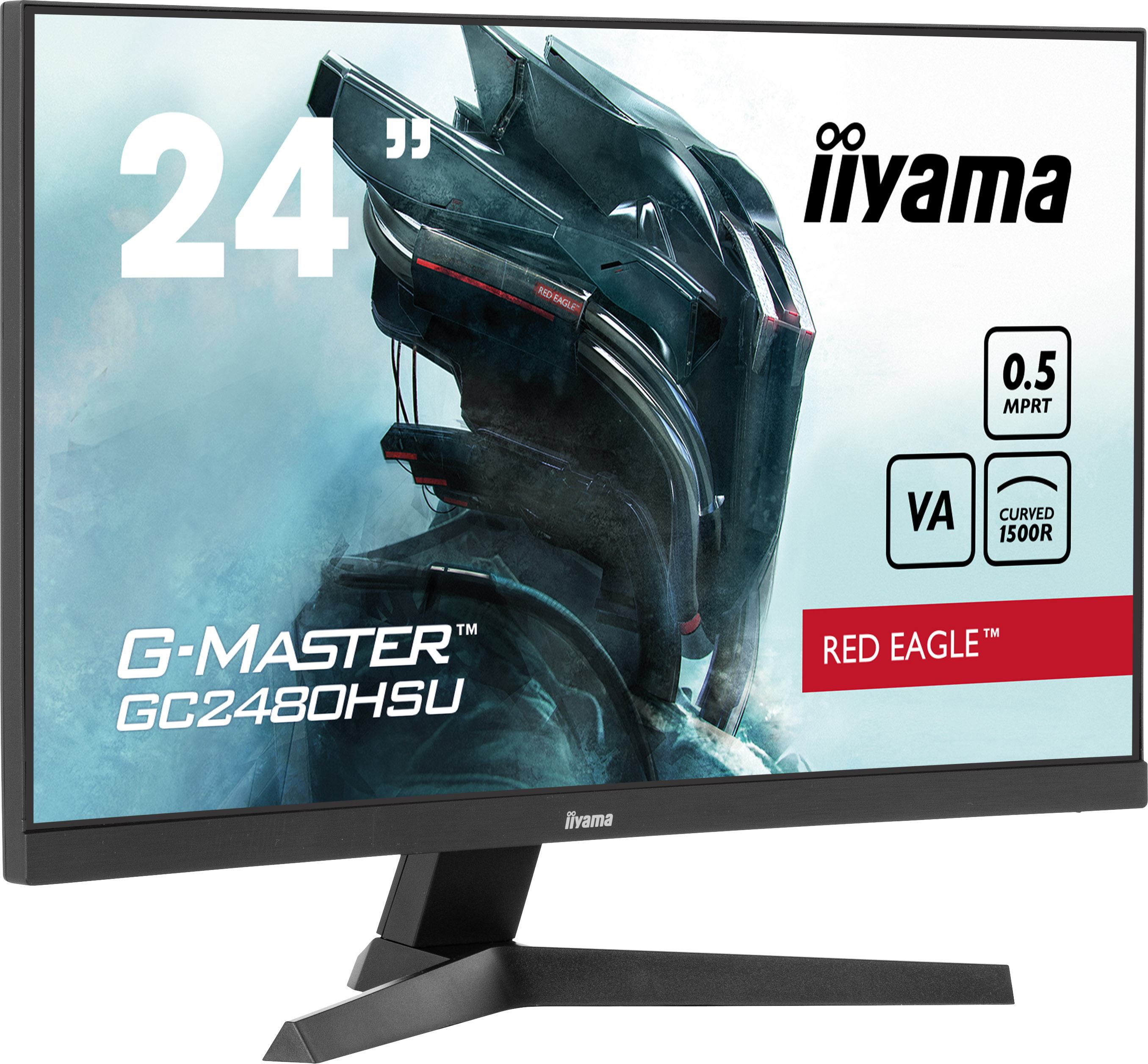 iiyama G-MASTER GC2480HSU-B1 computer monitor 59.9 cm [23.6] 1920 x 1080 pixels Full HD LED Black (iiyama G-MASTER GC2480HSU-B1 curved, 180Hz)
