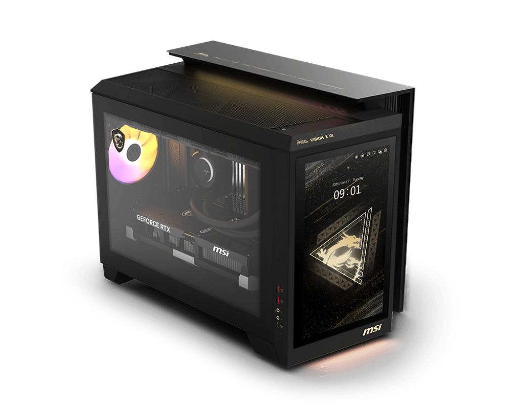 MSI MEG Vision X AI 2NVV7-009AT Intel Core Ultra 7 265K 32 GB DDR5-SDRAM 2 TB SSD NVIDIA GeForce RTX 5080 Windows 11 Home Desktop PC Black (MSI MEG Vision X AI 2NVV7-009AT Intel)