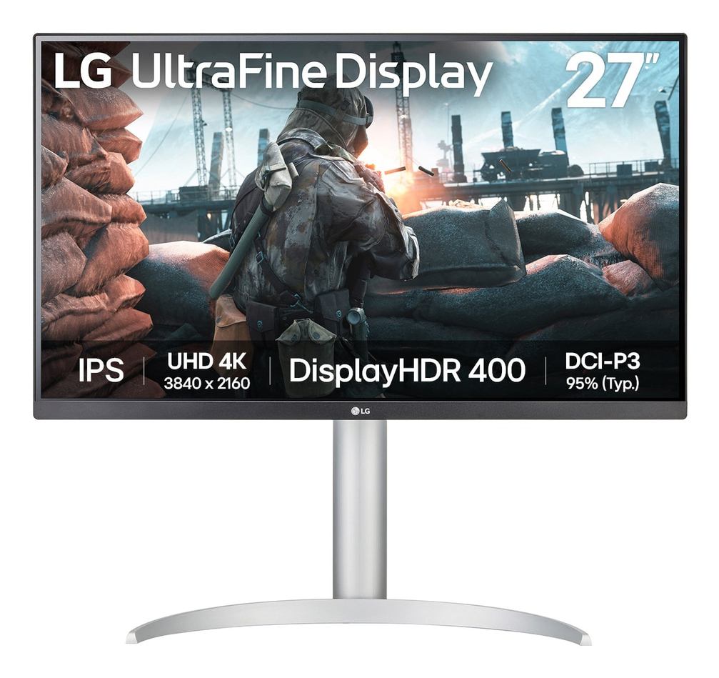 LG 27UP650K-W computer monitor 68.6 cm [27] 3840 x 2160 pixels 4K Ultra HD White (27UP650K-W 27IN IPS UHD 4K - 3840X2160 16:9 5MS 1000:1 HDMI/D)