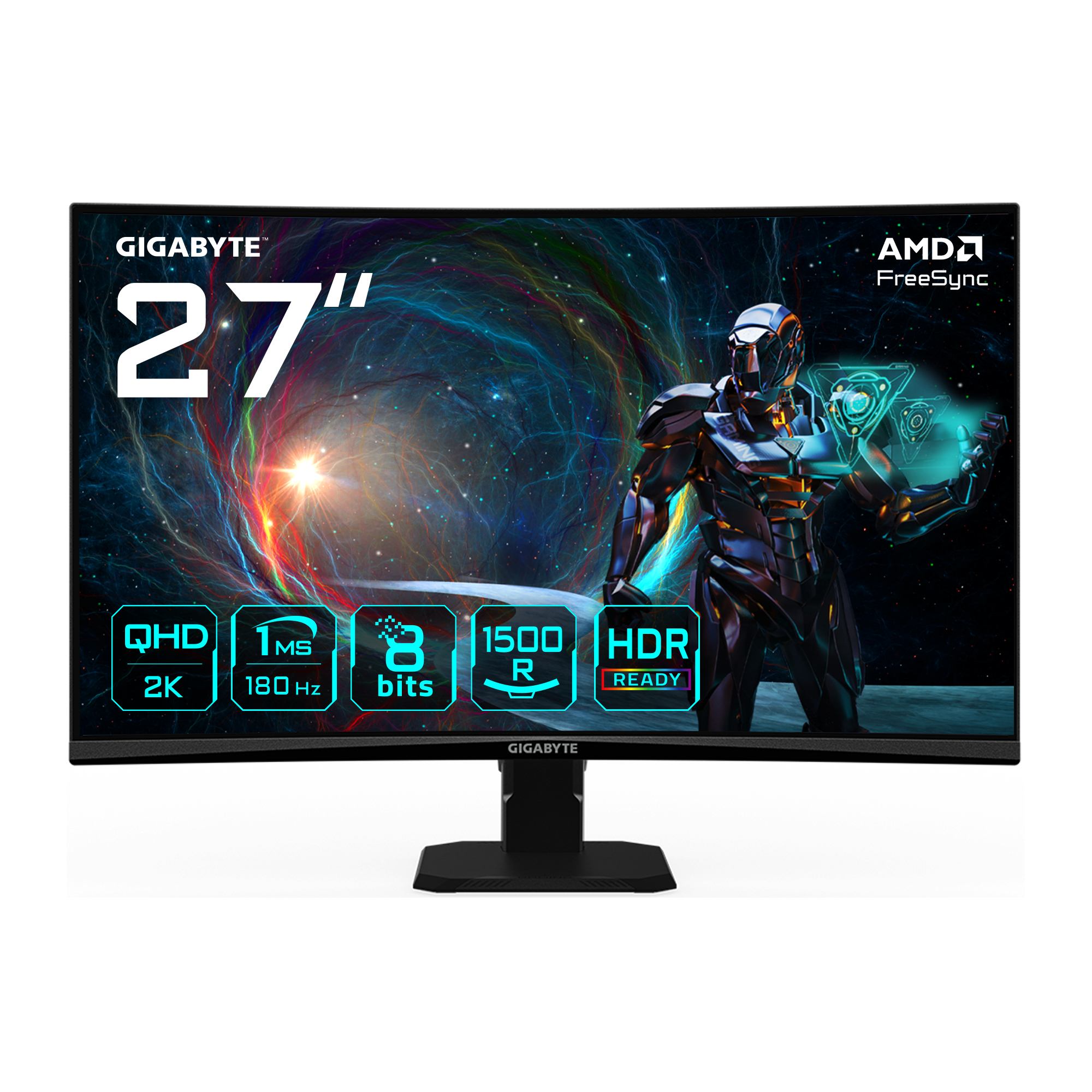 GIGABYTE GS27QCA 27 QHD Curved Gaming Monitor (Dis 27 GBT GS27QCA QHD 180Hz IPS Curve)