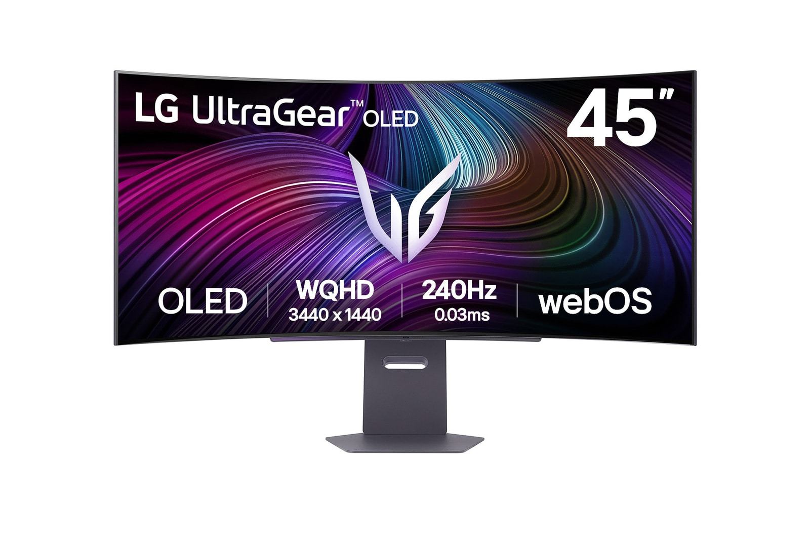 LG 45GX90SA-B computer monitor 114.3 cm [45] 3440 x 1440 pixels Wide Quad HD OLED Black (LG UltraGear 45GX90SA-B 45 Curved OLED WQHD 240Hz 0.03ms G-Sync Gaming Monitor with webOS)
