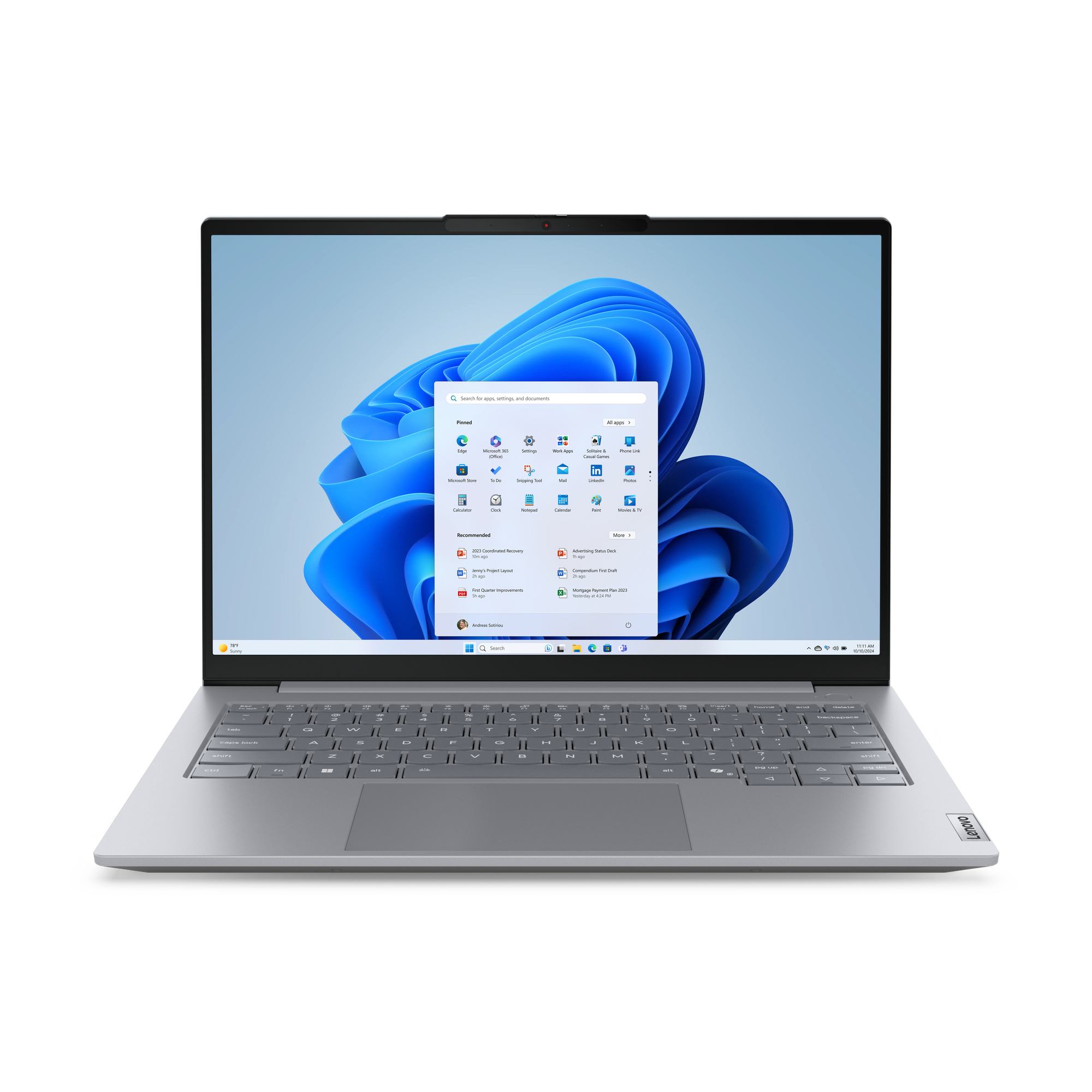 Lenovo ThinkBook 14 G8 IRL Intel Core 7 240H Laptop 35.6 cm [14] WUXGA 16 GB DDR5-SDRAM 512 GB SSD Wi-Fi 6E [802.11ax] Windows 11 Pro Grey Nordic (Lenovo ThinkBook 14 G8 IRL 21SG Bærbar)