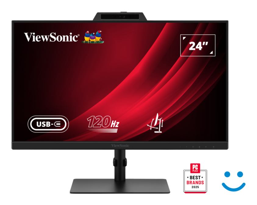 Viewsonic VG2441V video conference monitor 61 cm [24] LED 1920 x 1080 pixels Full HD (VG2441V 23.8IN LCD 1920X1080 - 5MS 250NITS HDMI/DP/USB 5YR WARR)