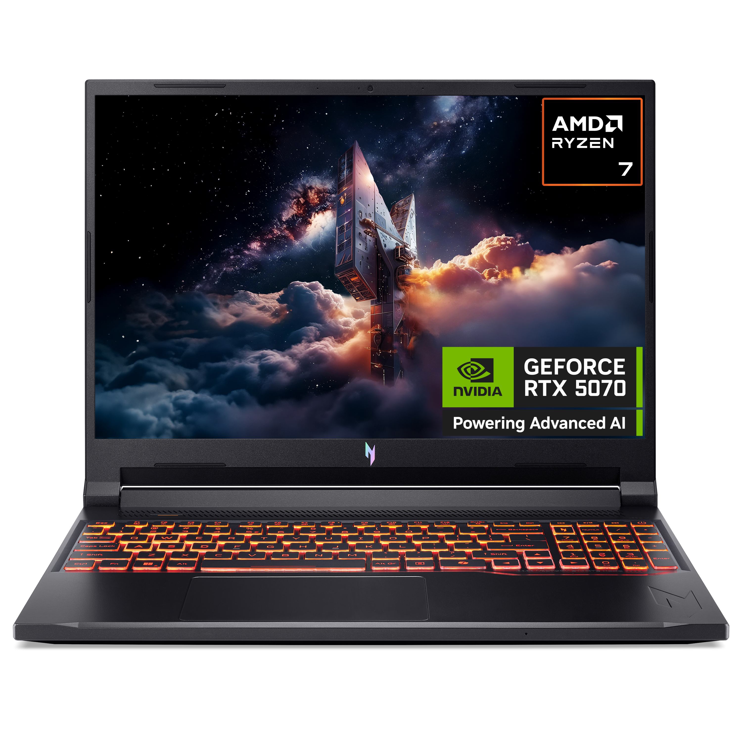 Acer Nitro V 16 AI V16 AI ANV16-42 AMD Ryzen 7 260 16GB RAM 1TB SSD RTX 5070 16 Windows 11 Home Gaming Laptop (Acer Nitro V 16 AI ANV16-42 ANV16-42-R943 40.6 cm [16] Copilot+ PC Gaming Notebook - WUXGA - AMD Ryzen 7 260 - 16 GB - 1 TB SSD - English [UK] Keyboard - Black)