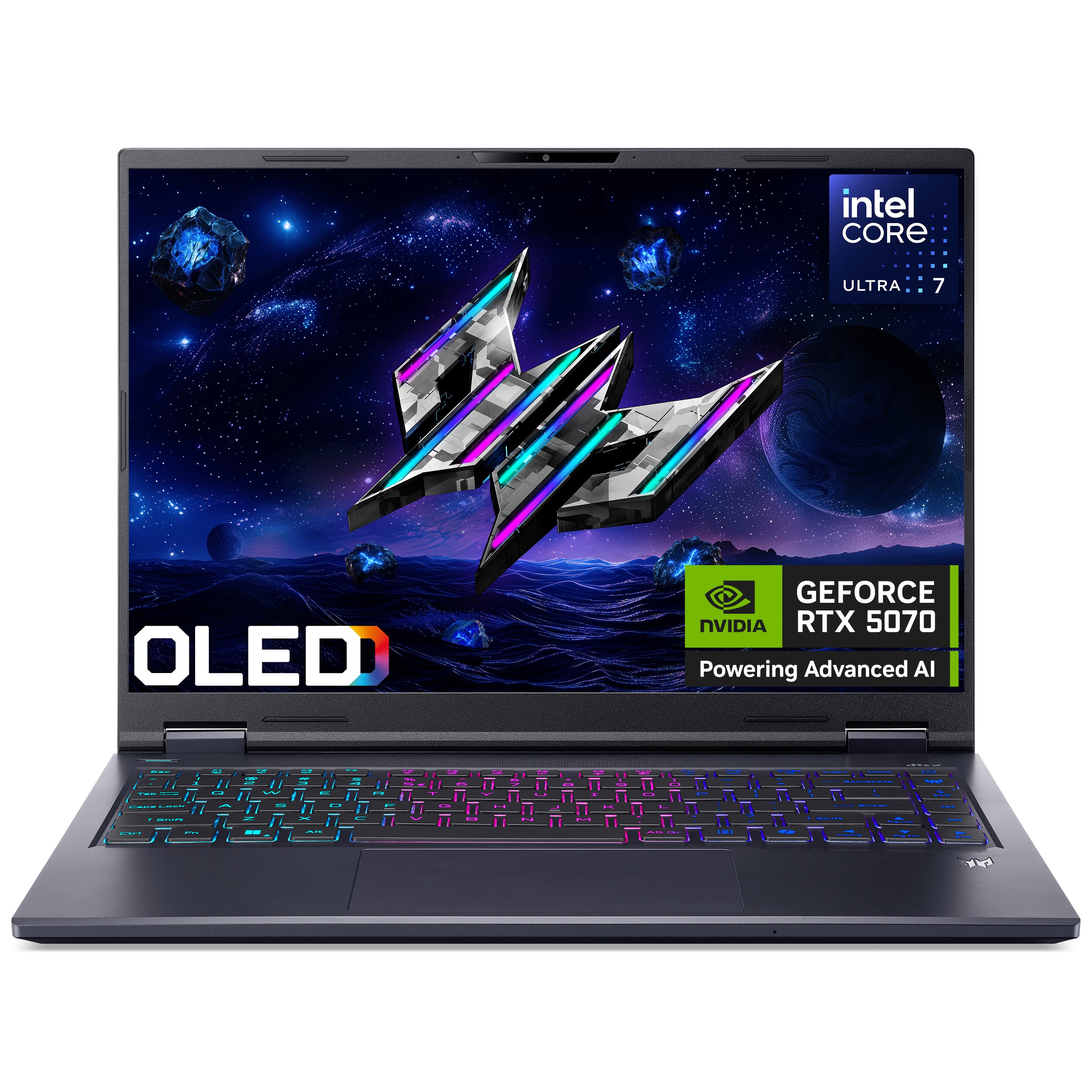 Acer Predator Helios Neo 14 AI Intel Core Ultra 7 255HX 32GB RAM 1TB SSD RTX 5070 14.5 Windows 11 Home Gaming Laptop (Acer Predator Helios Neo 14 AI PHN14-71 PHN14-71-77T3 36.8 cm [14.5] Gaming Notebook - WQXGA+ - Intel Core Ultra 7 255H - 32 GB - 1 TB SSD - English [UK] Keyboard - Black)