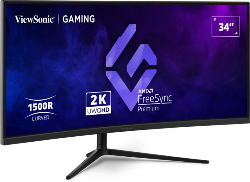 Viewsonic VX3418C-2K computer monitor 86.4 cm [34] 3440 x 1440 pixels UltraWide Quad HD Black (34IN 21:9. 3440 X 1440. VA. 150 - 1500R CURVED GAMING MONITOR. 180)