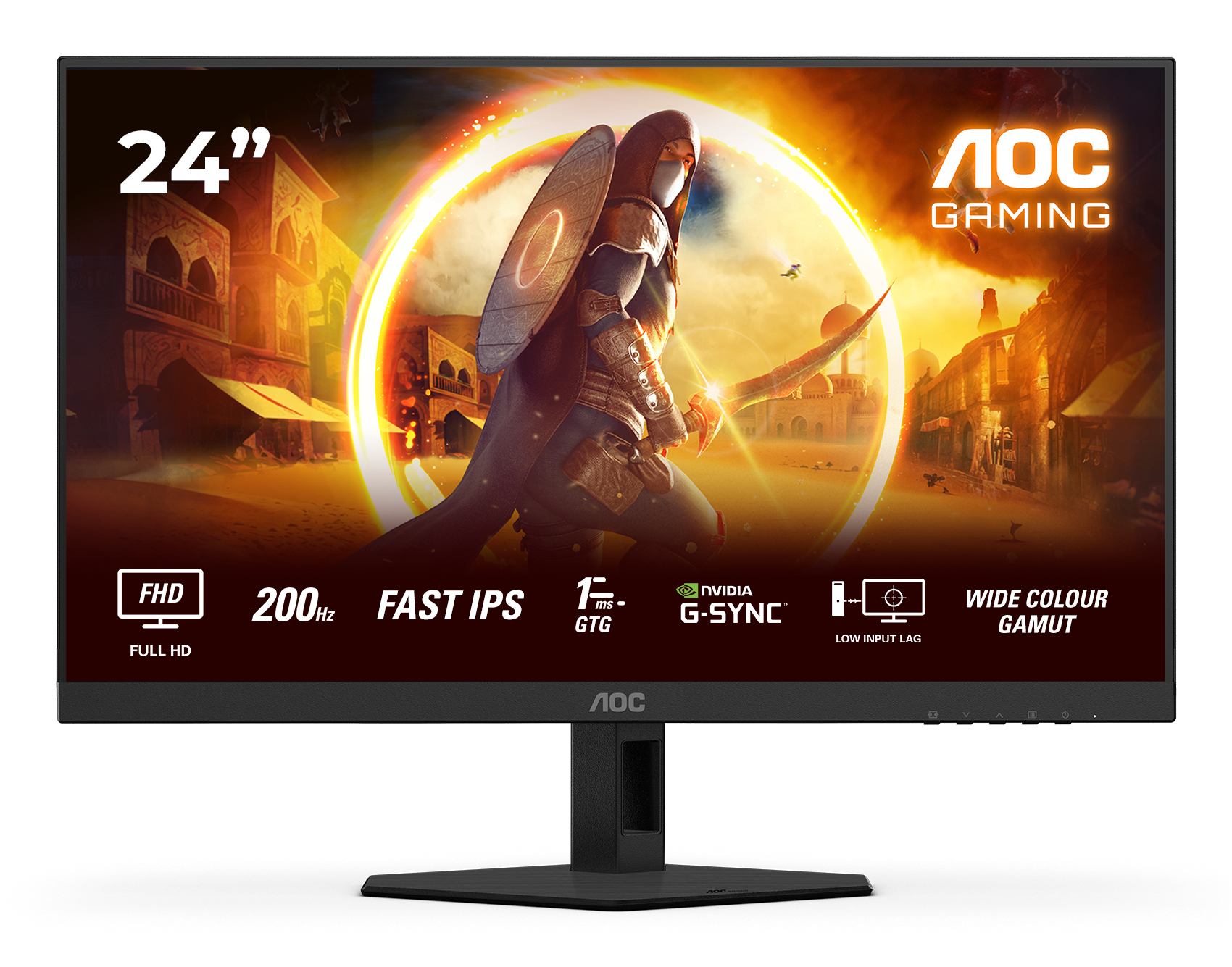 AOC G4 24G4HRE computer monitor 60.5 cm [23.8] 1920 x 1080 pixels Full HD LED Black, Red (AOC G4 24G4HRE computerskærm 60,5 cm [)