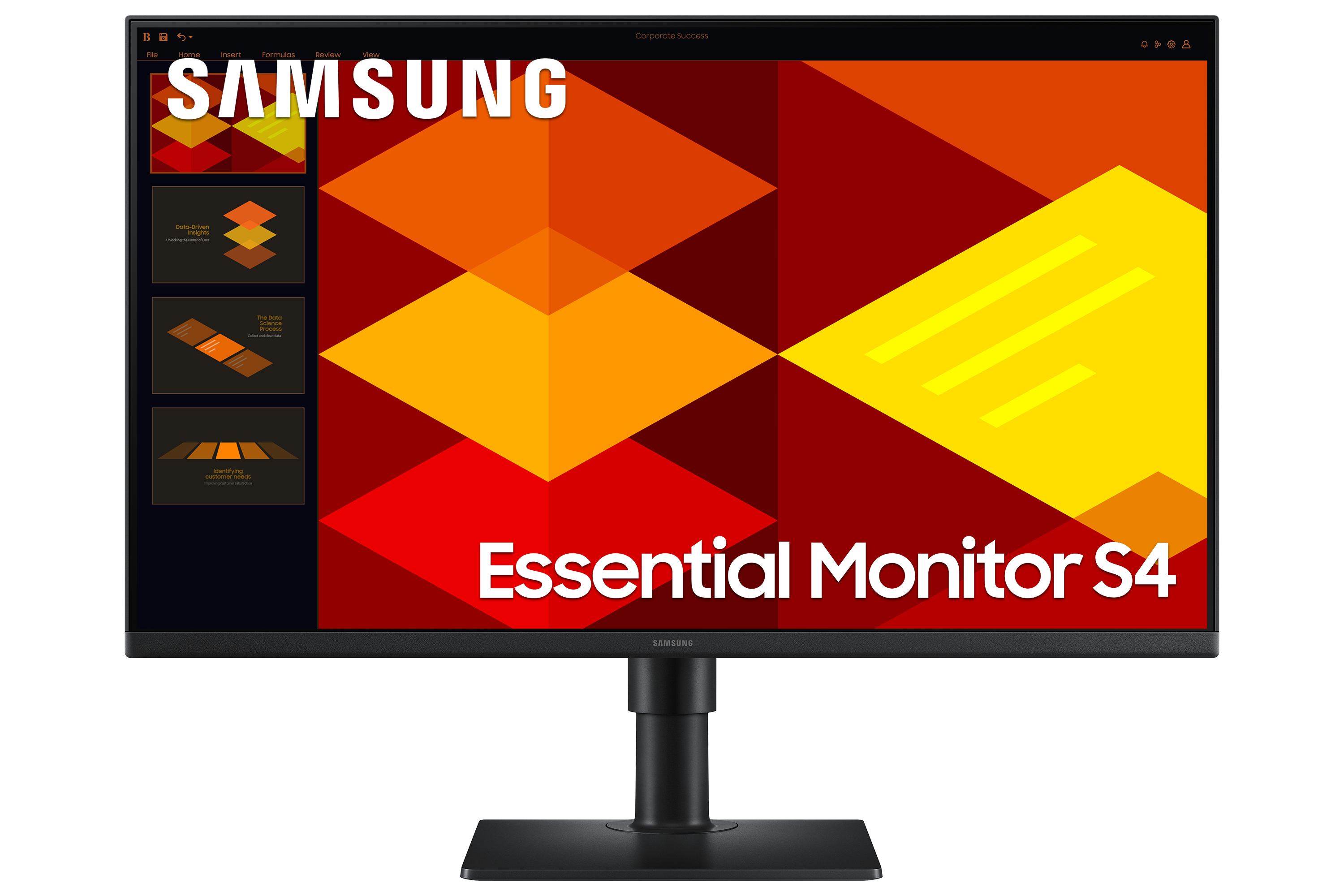 Samsung S40GD computer monitor 68.6 cm [27] 1920 x 1080 pixels Full HD LCD Black (Samsung Essential S4 S27D402GSU skærm)
