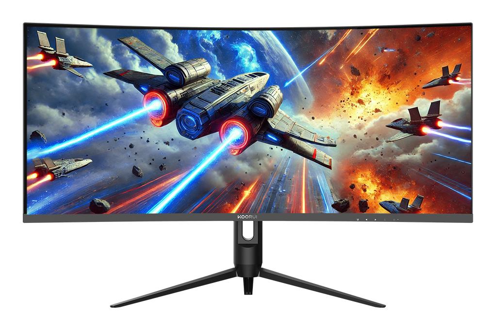 Koorui G3441XC computer monitor 86.4 cm [34] 3440 x 1440 pixels UltraWide Quad HD Black (KOORUI 34 IPS CURVED MONITOR G3441XC)