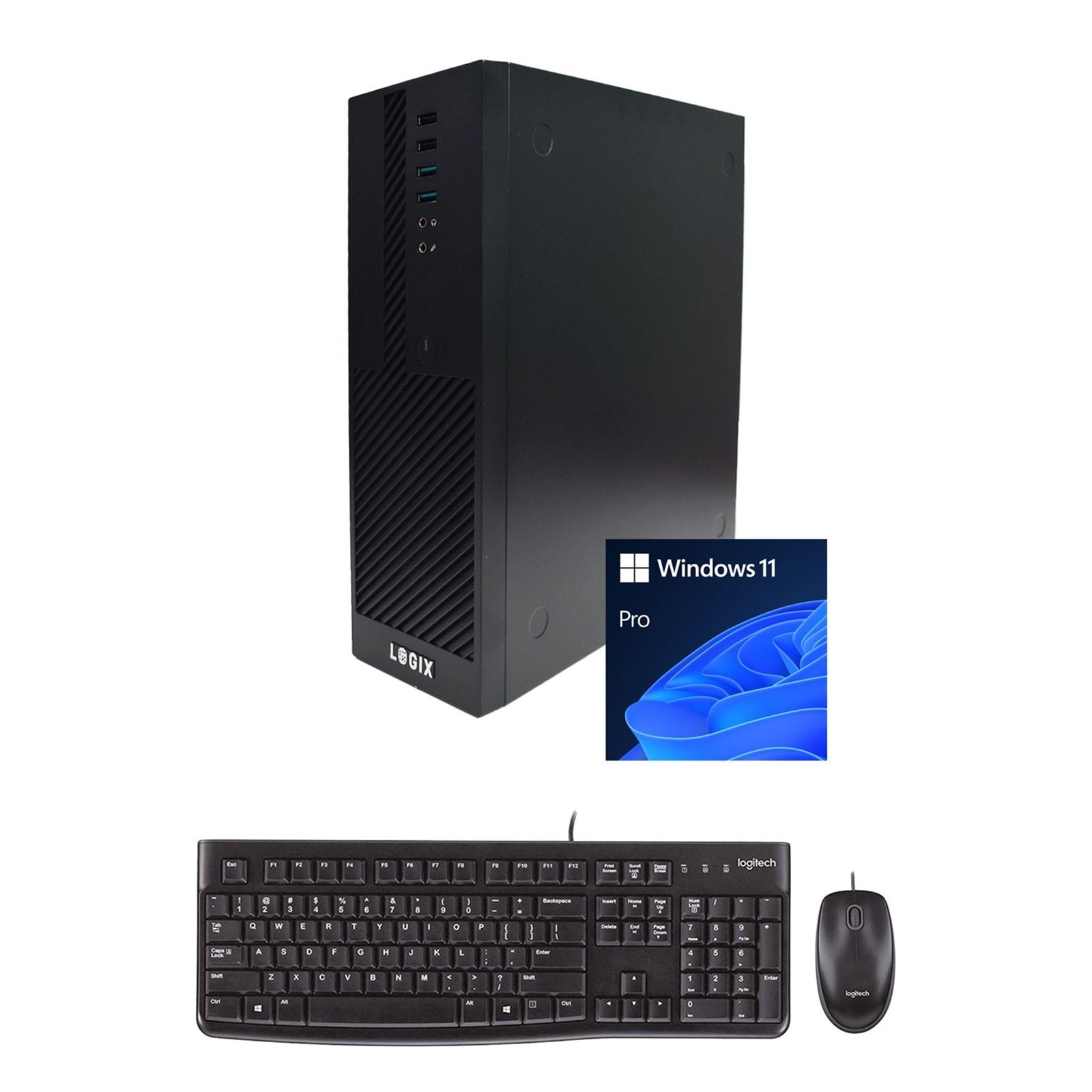 LOGIX 14th Gen Intel Core i3 Quad Core Small Form Factor SFF Business / Education PC with 8GB RAM 500GB SSD Windows 11 Pro Keyboard Mouse & 3 Year Warranty Intel® Core™ i3 DDR4-SDRAM (LOGIX 14th Gen Intel Core i3 Quad Core Small Form Factor SFF Business / Education PC with 8GB RAM, 500GB SSD, Windows 11 Pro, Keyboard, Mouse & 3 Year Warranty)
