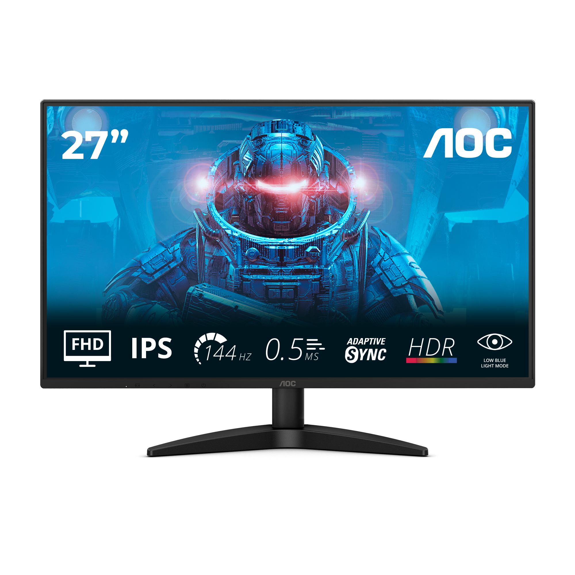 AOC B3 27B36X computer monitor 68.6 cm [27] 1920 x 1080 pixels Full HD LED Black (AOC 27B36X - LED monitor - 27 - 1920 x 1080 Full HD [1080p] @ 144 Hz - IPS - 1500:1 - HDR10 - 0.5 ms - HDMI, DisplayPort - black)