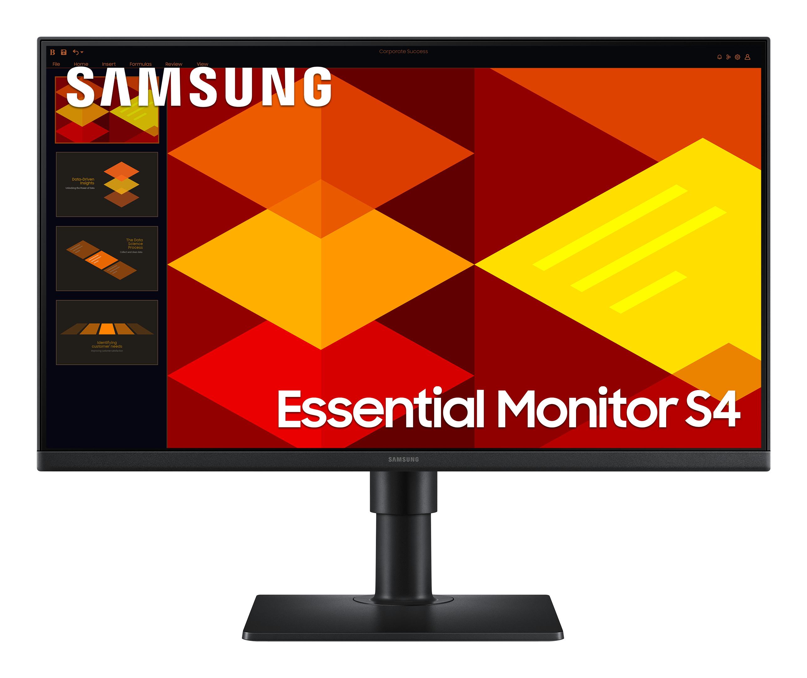Samsung LS24D400GSUXXE computer monitor 61 cm [24] 1920 x 1080 pixels Full HD LCD Black (Samsung Essential Monitor S4 S40GD 24)