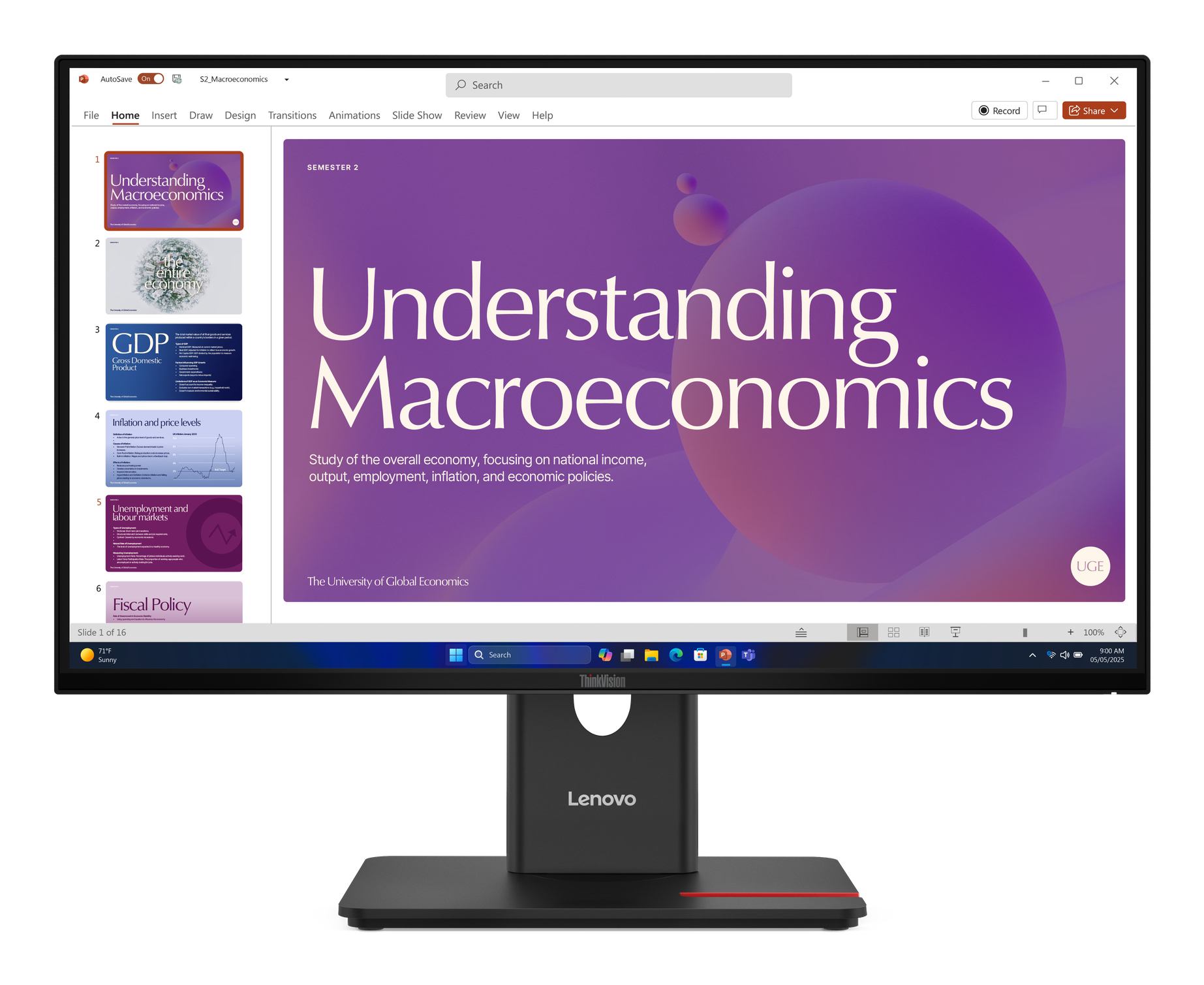 Lenovo ThinkVision T24D-40 Monitor (TV T24D-40 23.8 INCH MONITOR)