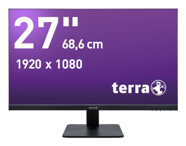 TERRA 2727W computer monitor 68.6 cm [27] 1920 x 1080 pixels Full HD LCD Black (TERRA LCD/LED 2727W V3 IPS black HDMI/DP/USB-C)