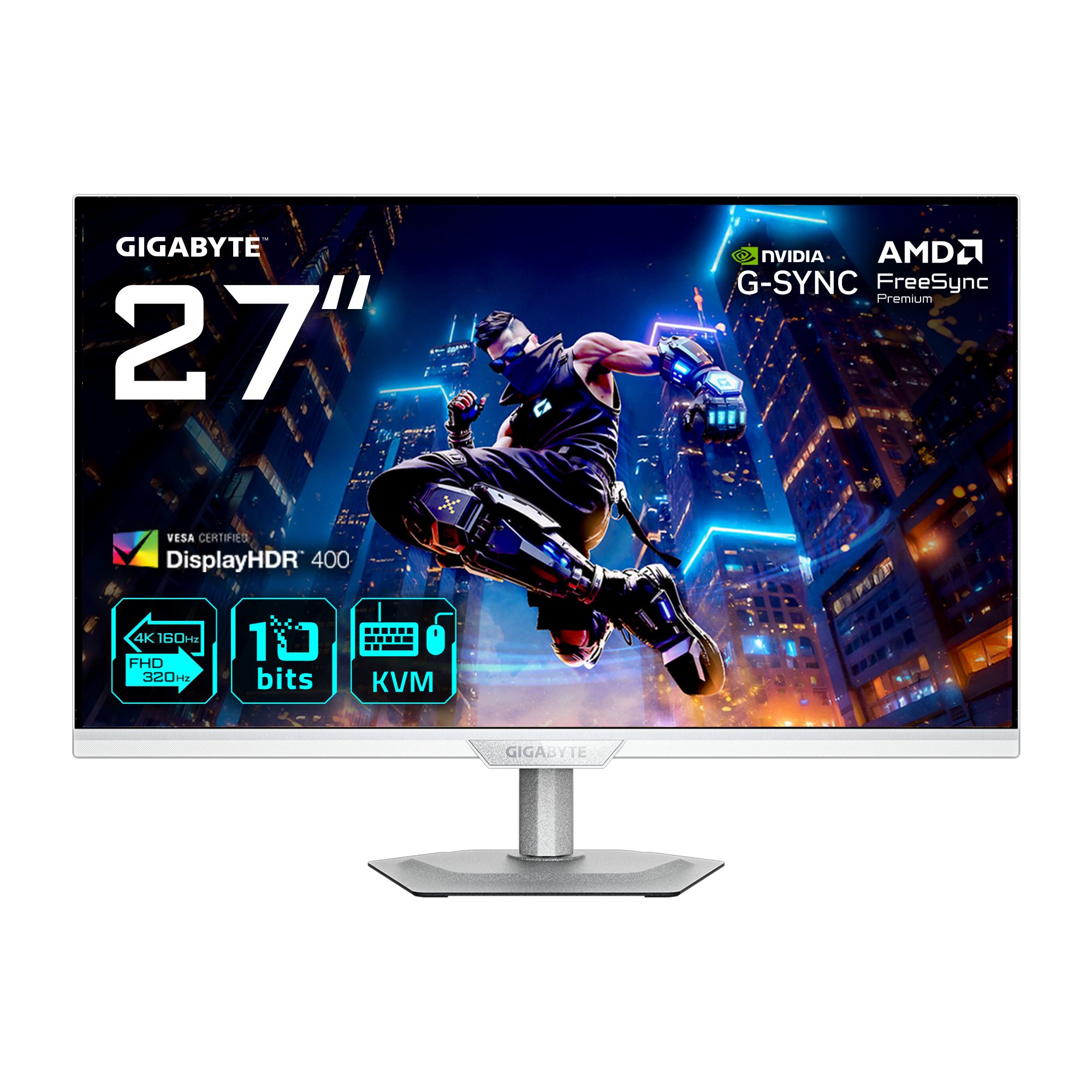 GIGABYTE M27UP ICE 27 4K UHD Gaming Monitor (GIGABYTE 27 IPS MONITOR SPK M27UP ICE-EK)