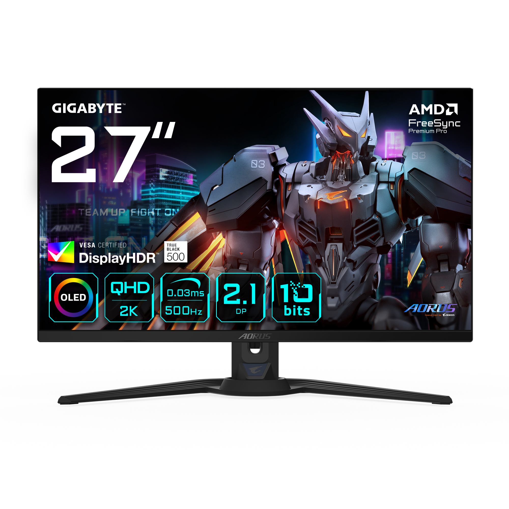 GIGABYTE AORUS FO27Q5P OLED QHD Gaming Monitor (AORUS 27 QD-OLED MONITOR SPK FO27Q5P)