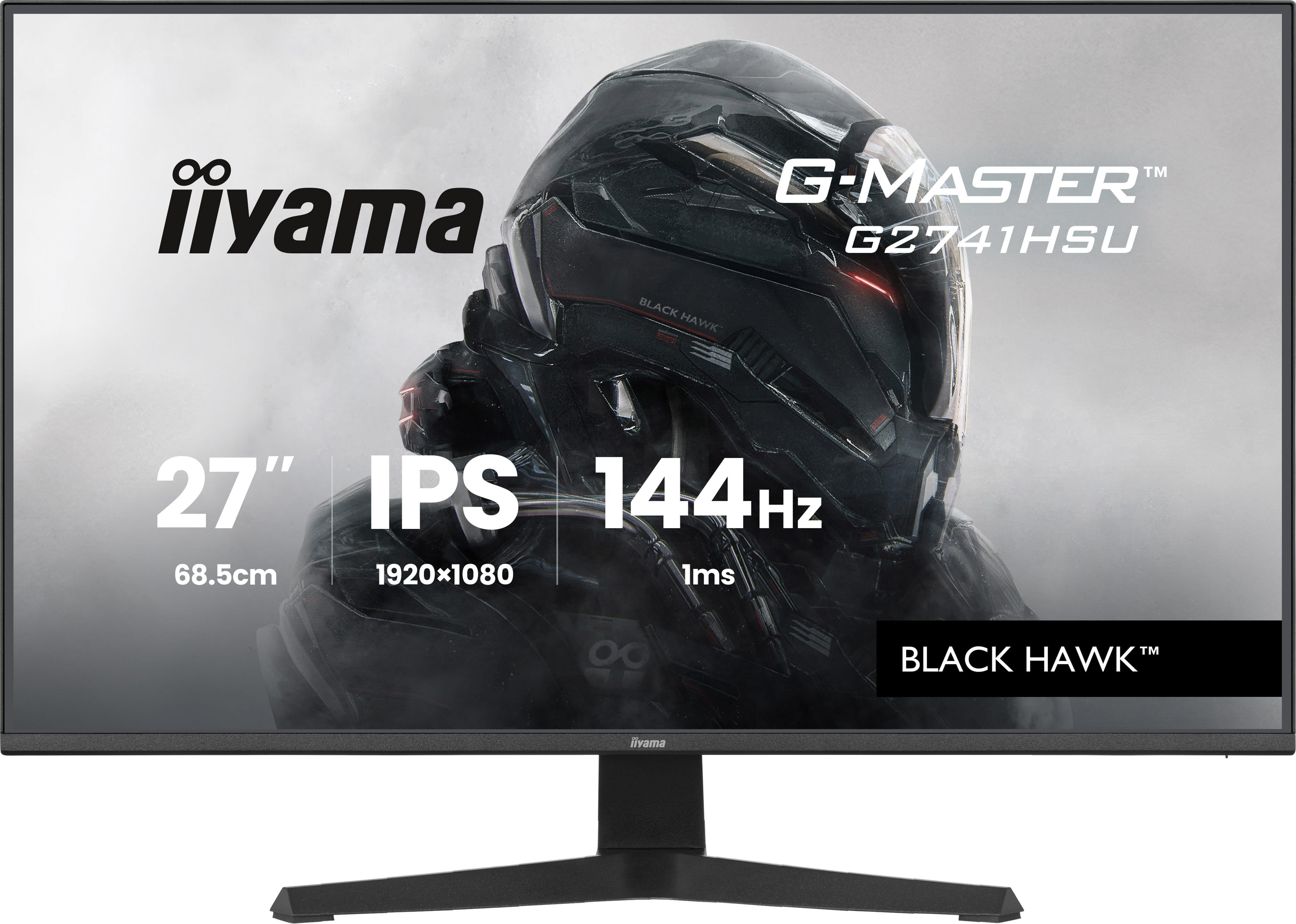 iiyama G-MASTER G2741HSU-B1 computer monitor 68.6 cm [27] 1920 x 1080 pixels Full HD Black (27 G-Master G2741HSU-B1 Gaming Monitor - 27 Black IPS Gaming Monitor 1x HDMI 144Hz 1ms)