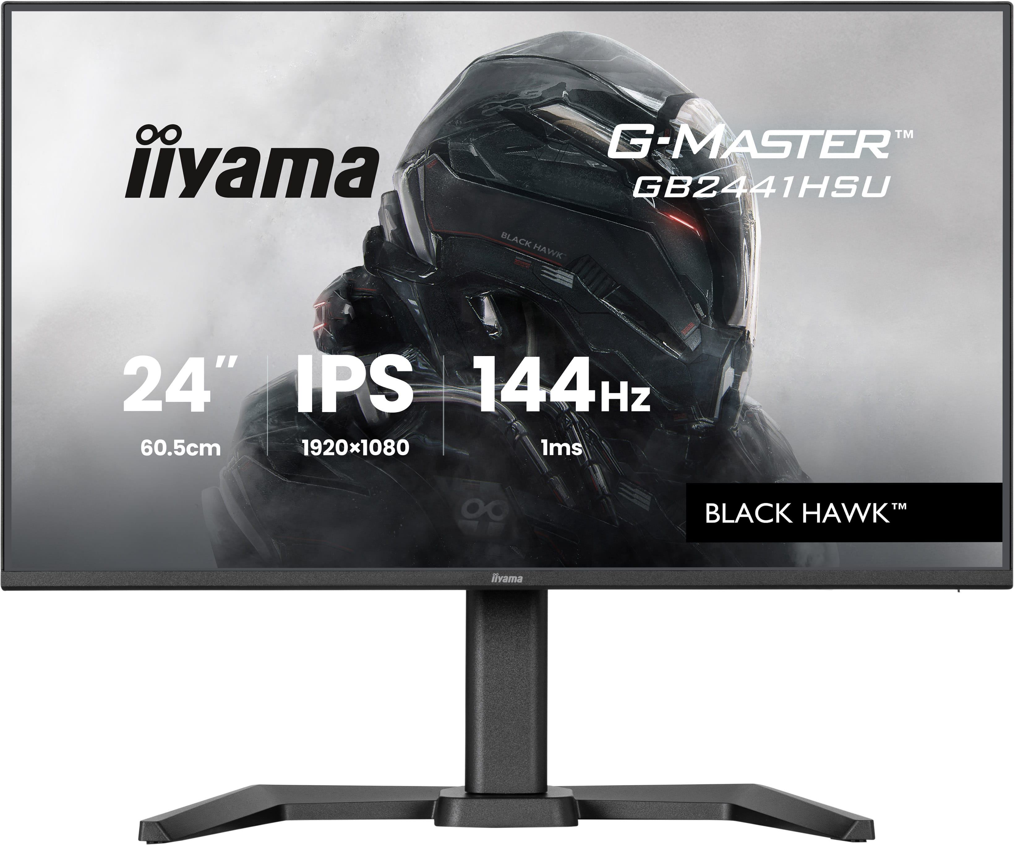 iiyama G-MASTER GB2441HSU-B1 computer monitor 60.5 cm [23.8] 1920 x 1080 pixels Full HD LED Black (G-MASTER GB2441HSU-B1 24' IPS 144hz 1080P)