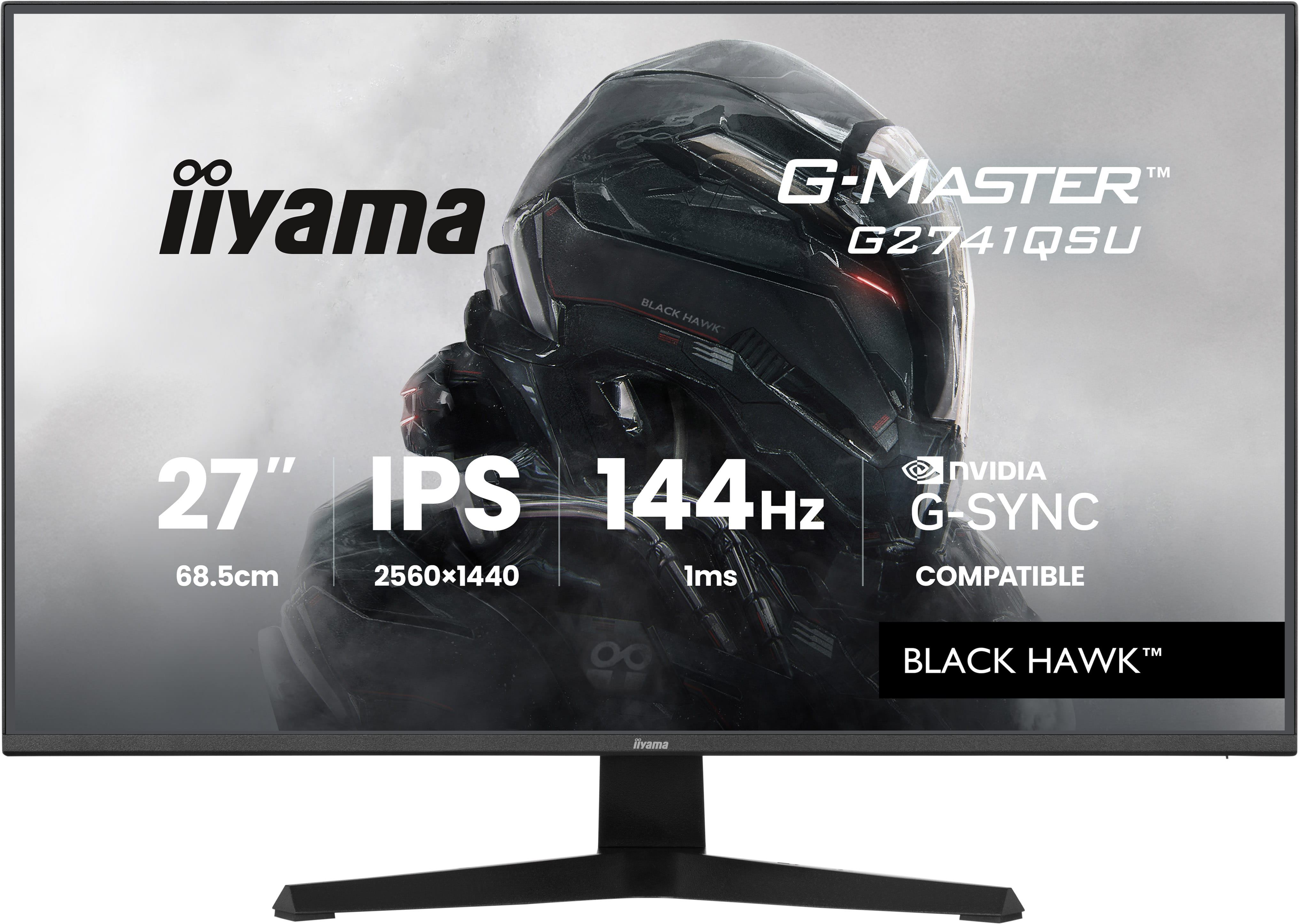 iiyama G-MASTER G2741QSU-B1 computer monitor 68.6 cm [27] 2560 x 1440 pixels 4K Ultra HD QLED Black (iiyama G-MASTER G2741QSU-B1 computer monitor 68.6 cm [27'])