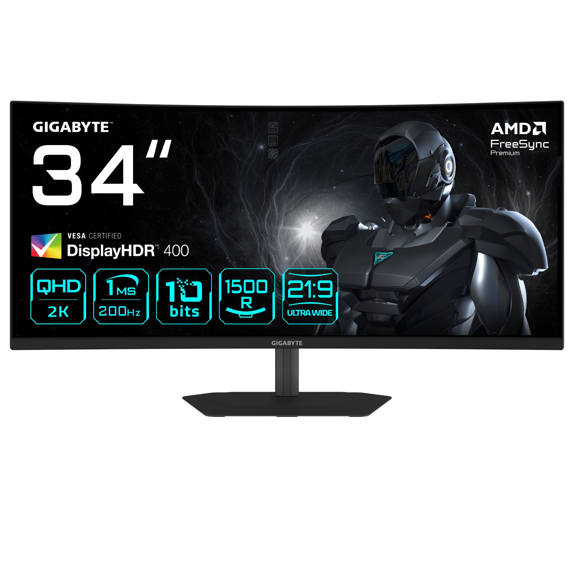 GIGABYTE G34WQC2 34 WQHD Curved Gaming Monitor (GIGABYTE 34 VA MON SPK CURV G34WQC2 EK)