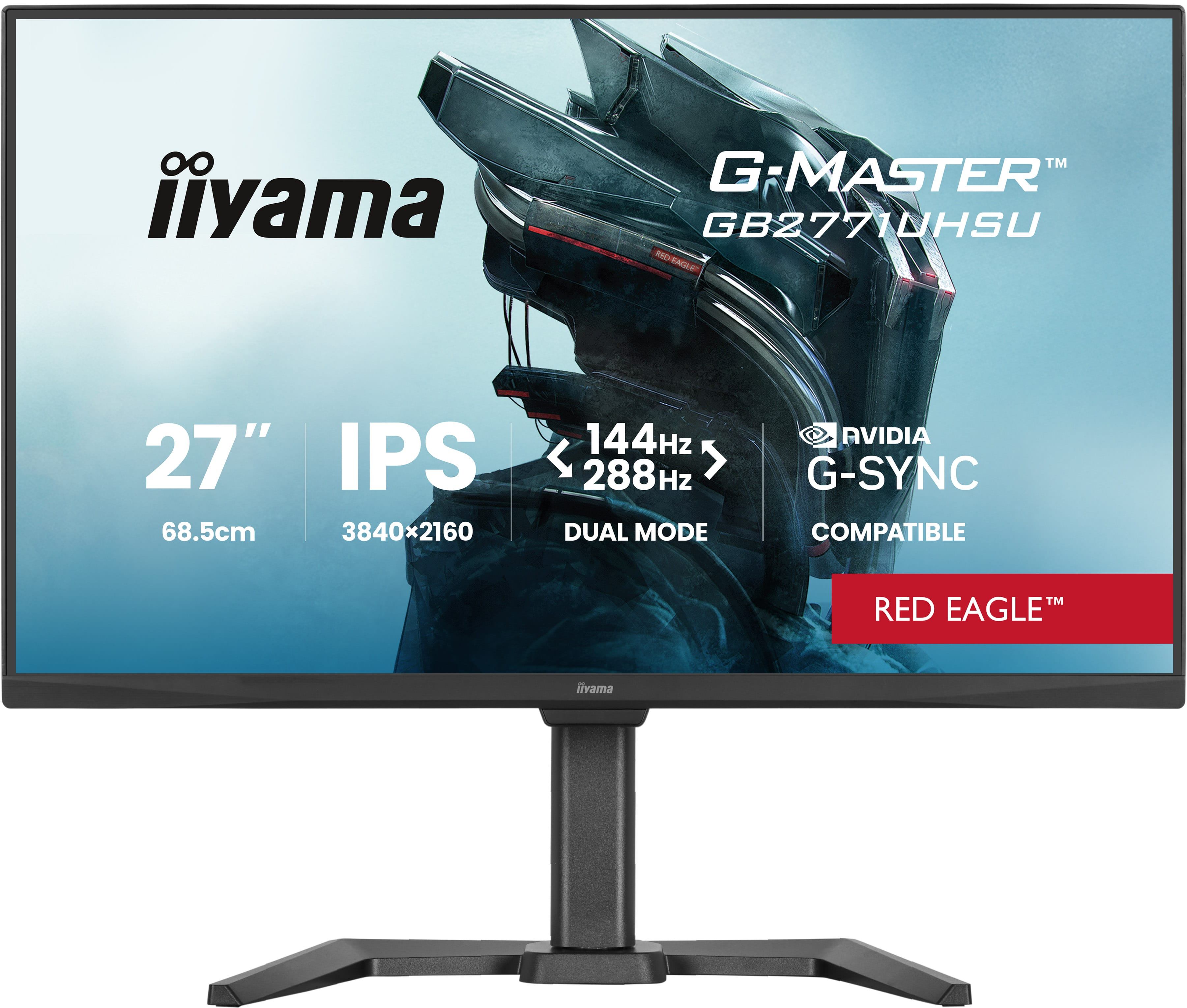 iiyama G-MASTER GB2771UHSU-B1 computer monitor 68.6 cm [27] 3840 x 2160 pixels 4K Ultra HD LED Black (G-MASTER GB2771UHSU-B1 27IN - 144HZ 4K 3840X2160 GAMING DISPLA)
