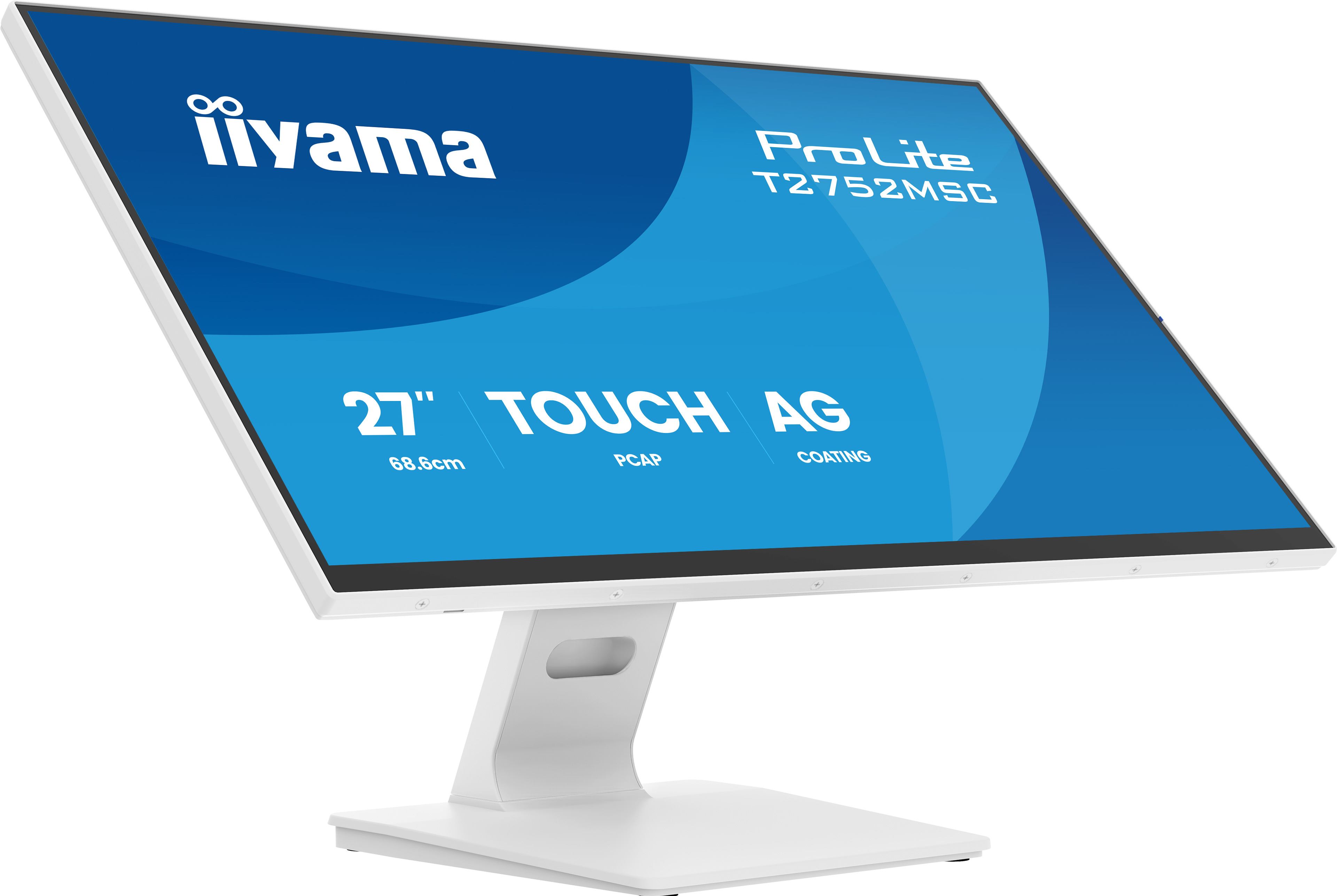 iiyama ProLite T2752MSC-W1AG computer monitor 68.6 cm [27] 1920 x 1080 pixels Full HD LCD Touchscreen White (iiyama ProLite T2752MSC-W1AG computer monitor 68.6 cm [27')