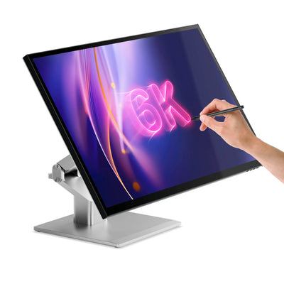ALOGIC 32C6KPDTF computer monitor 81.3 cm [32] 6016 x 3384 pixels 6K Ultra HD LED Touchscreen Multi-user Silver, Black (ALOGIC CLARITY 32IN UHD 6K - MONITOR WITH 95W POWER DELIVERY)