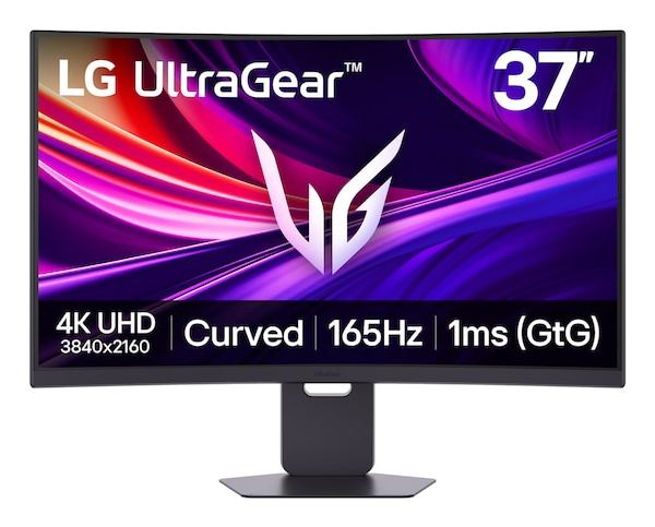 LG 37G800A-B computer monitor 94 cm [37] 3840 x 2160 pixels 4K Ultra HD Black (LG UltraGear 37G800A-B 37 UHD 4K 165Hz 1ms Freesync Premium Pro USB-C Height Adjustable Curved Gaming Monitor with Speakers)