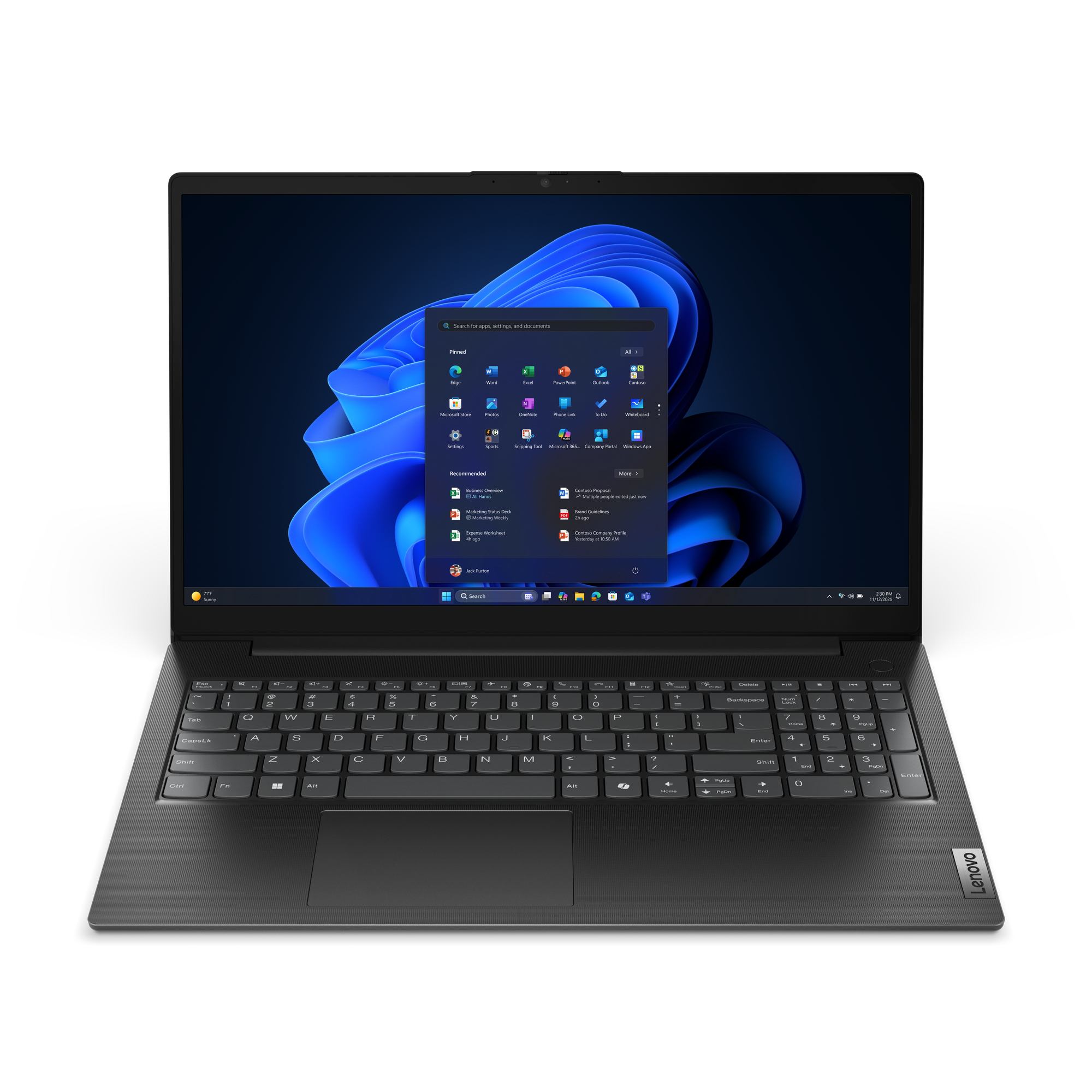 Lenovo V15 G6 ARP AMD Ryzen™ 5 150 Laptop 39.6 cm [15.6] Full HD 8 GB DDR5-SDRAM 256 GB SSD Wi-Fi 6 [802.11ax] Windows 11 Pro Black German (Lenovo V15 G6 83UU RYZ5 150/8GB/256SSD/W11Pro) - German version