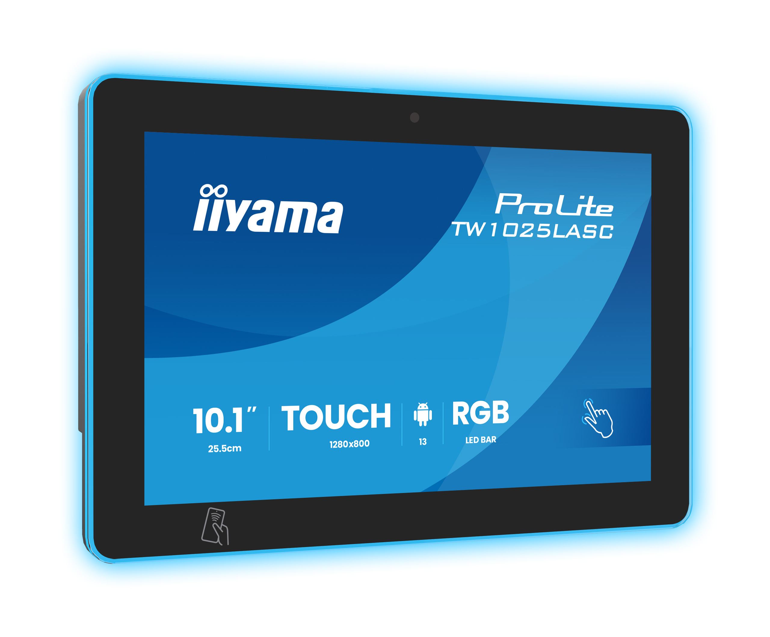 iiyama ProLite TW1025LASC-B3PNR computer monitor 25.6 cm [10.1] 1280 x 800 pixels WXGA LED Touchscreen Multi-user Black (10.1 TW1025LASC-B3PNR Monitor - 10.1 Black IPS Touch Monitor 1280 x 800 24/7)