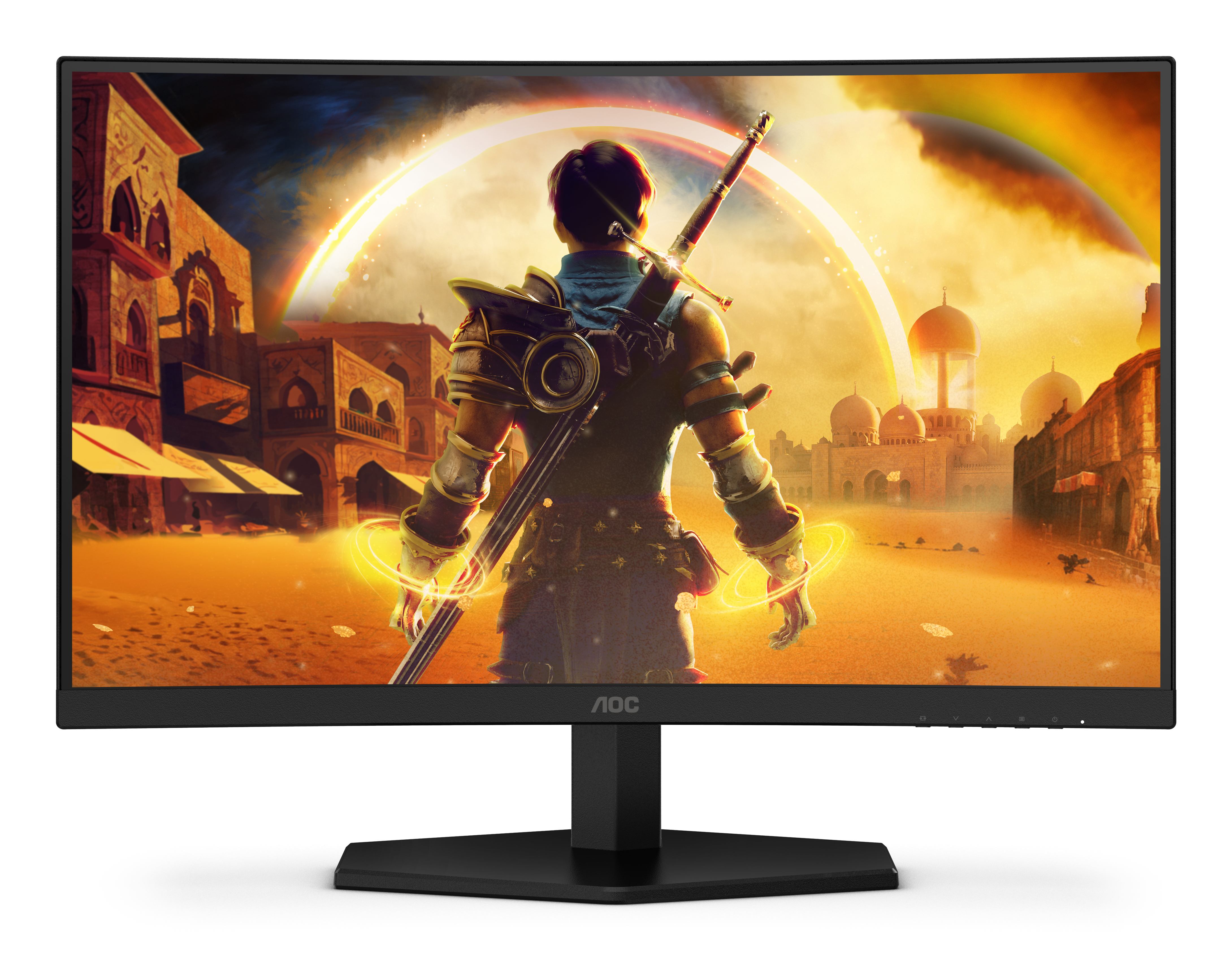 AOC G4 23.6 VA FHD 180Hz computer monitor 59.9 cm [23.6] 1920 x 1080 pixels Full HD LCD Black, Red (AOC 23.6 VA CURVED MONITOR C24G42FE)