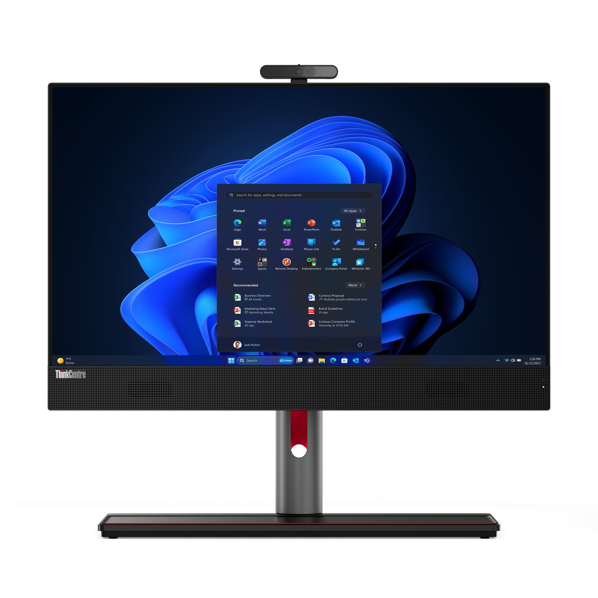 Lenovo ThinkCentre M90a Gen 5 Intel® Core™ i5 i5-14500 60.5 cm [23.8] 1920 x 1080 pixels All-in-One PC 16 GB DDR5-SDRAM 512 GB SSD Windows 11 Pro Wi-Fi 6E [802.11ax] Black (TC TC M90A G5 I5-14500 16G 512 11P)